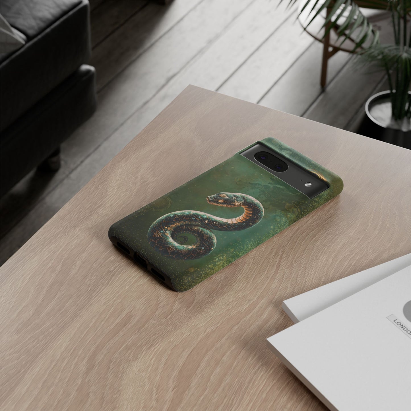 Lunar Snake Phone Case — Eternity Serpent Design