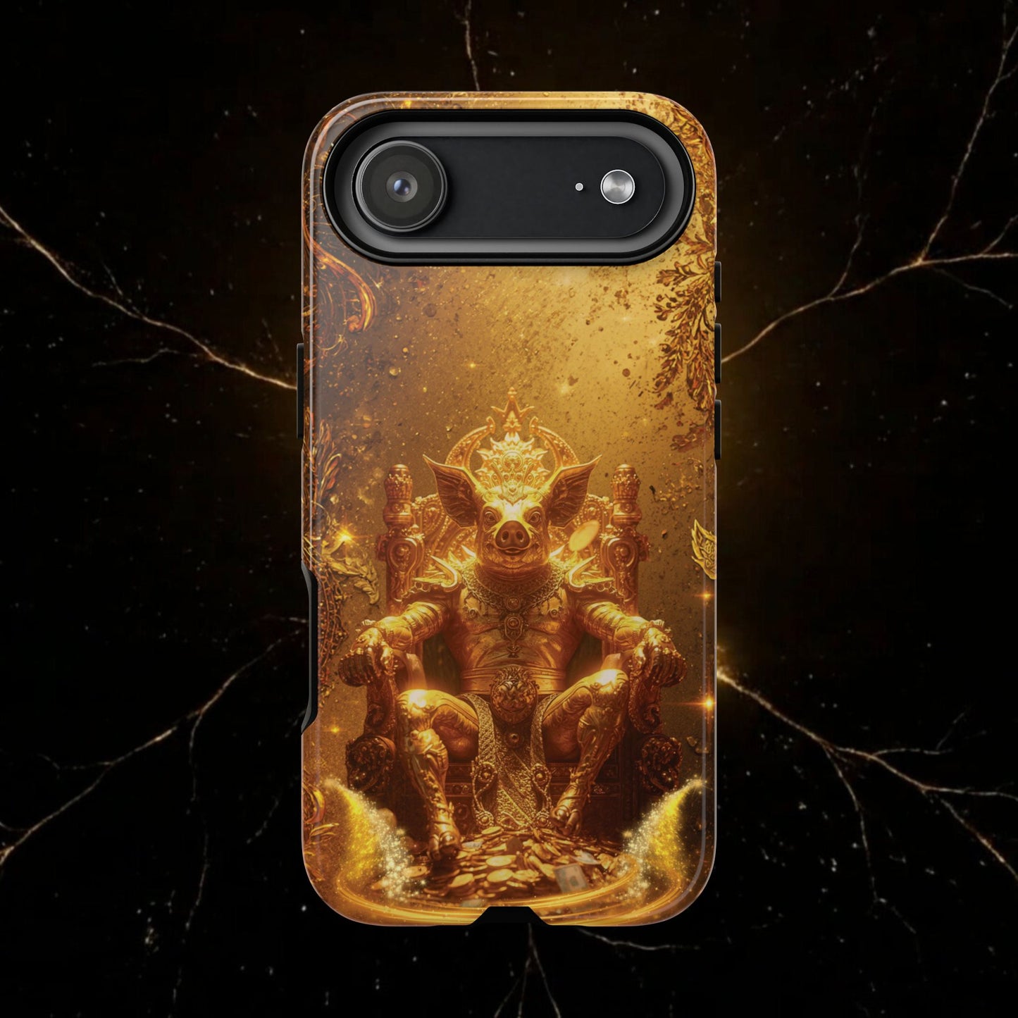 Lunar Pig Zodiac Phone Case — Fortune Totem for Wealth & Protection