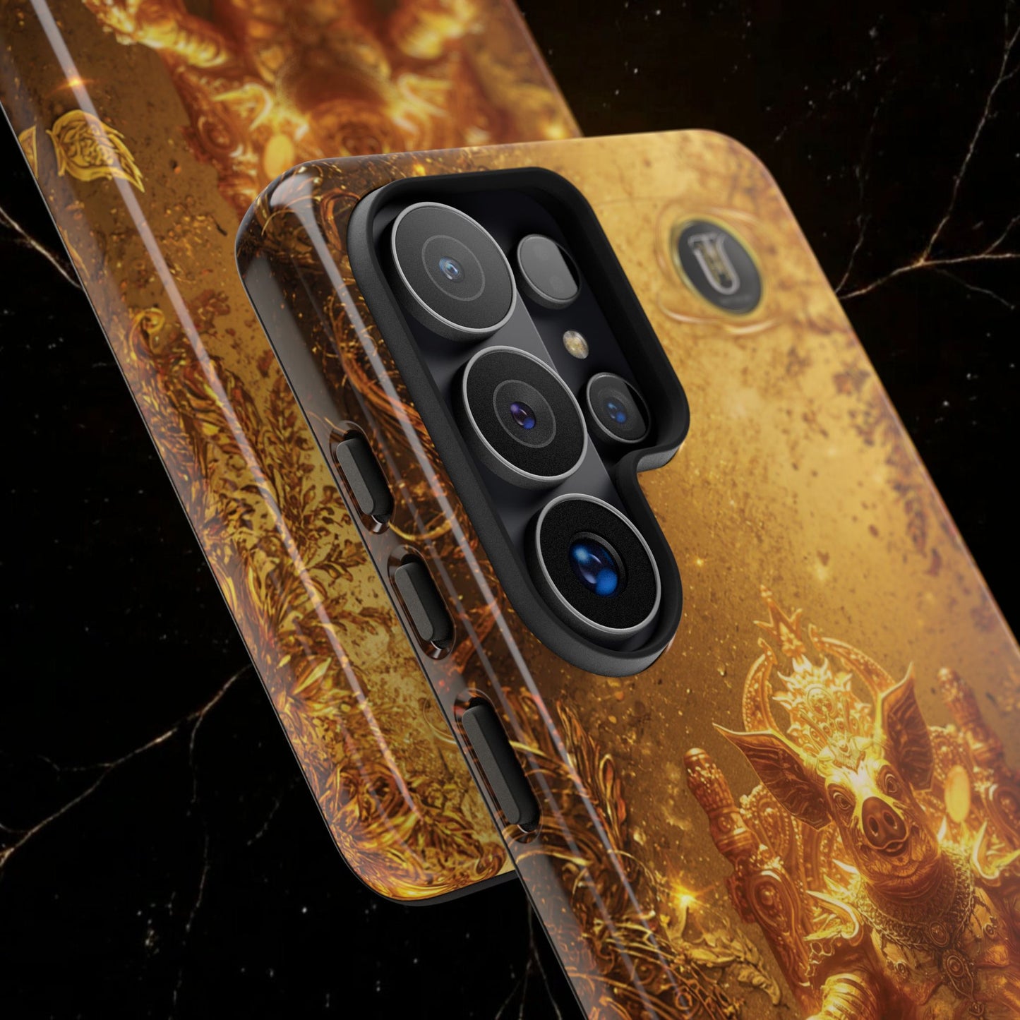 Lunar Pig Zodiac Phone Case — Fortune Totem for Wealth & Protection