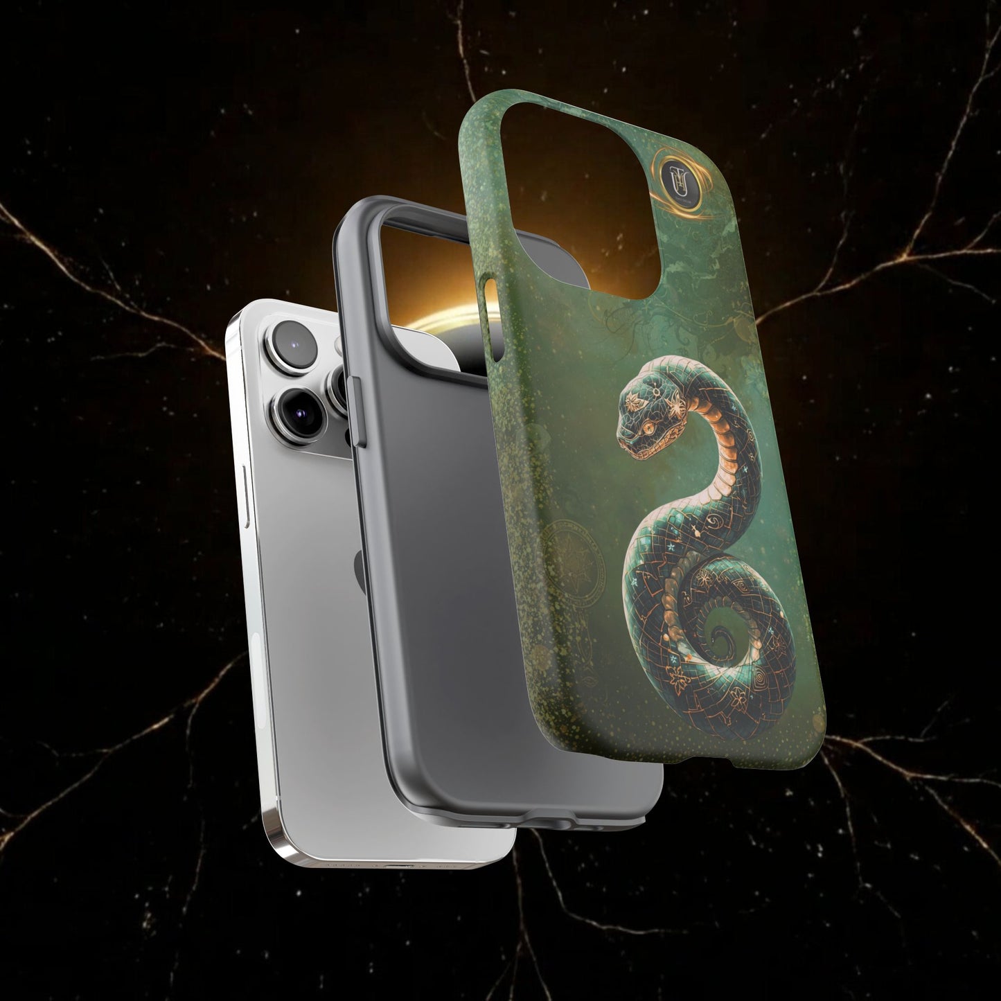 Lunar Snake Phone Case — Eternity Serpent Design