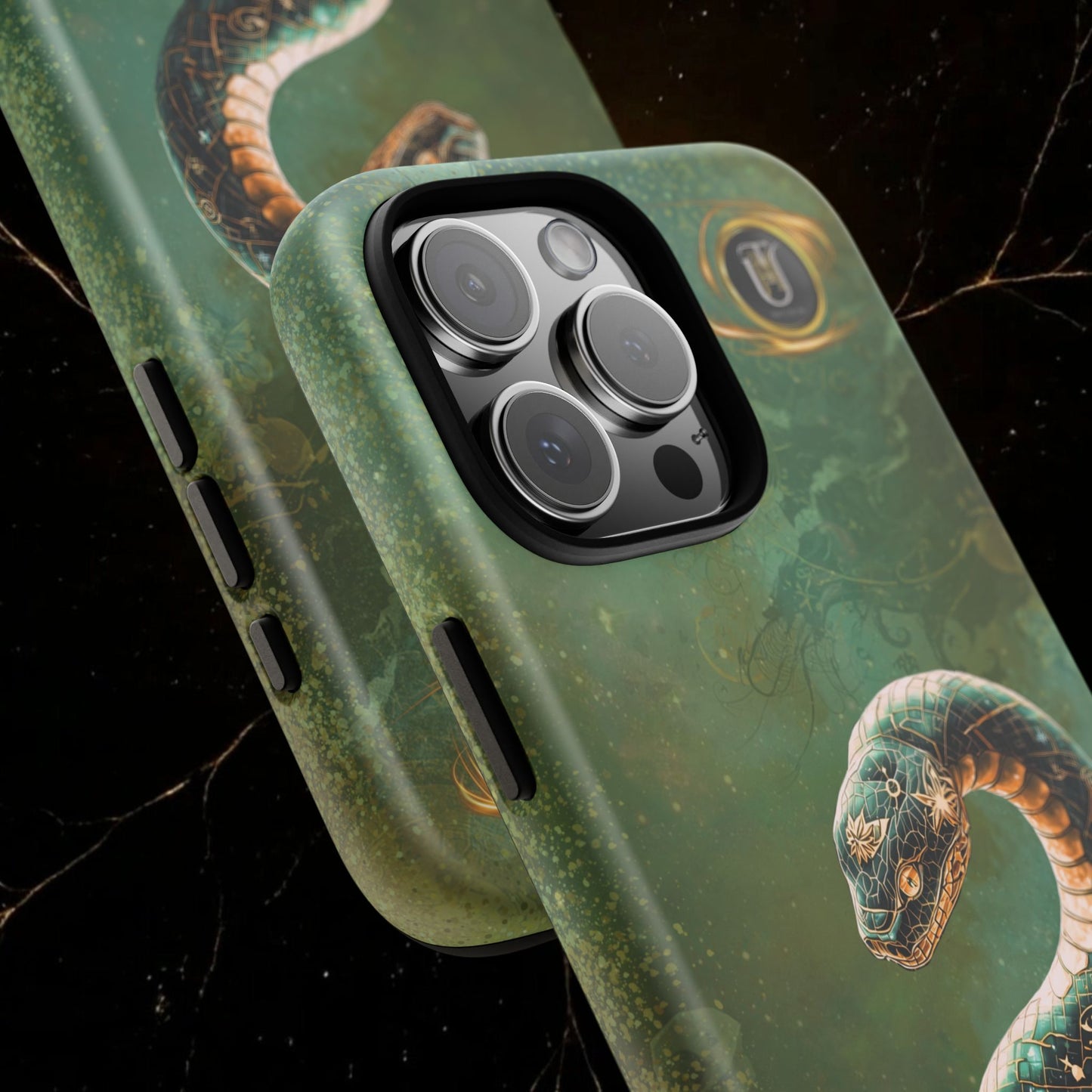 Lunar Snake Phone Case — Eternity Serpent Design