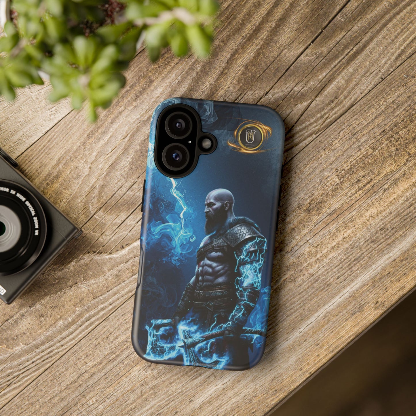 Norse Warrior Phone Case — Viking Shield & Helmet Tough Cover