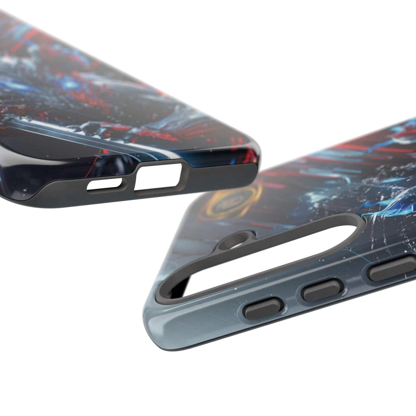 Lunar Metal Rat Samurai Phone Case — Warrior Rodent Armor Design