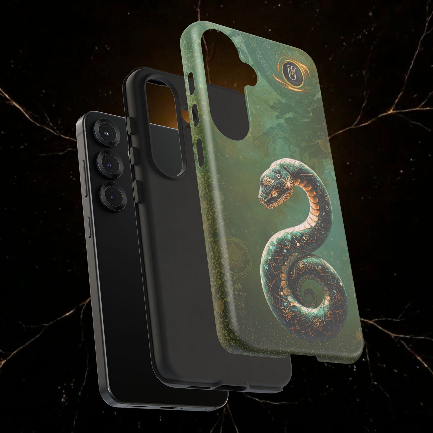 Lunar Snake Phone Case — Eternity Serpent Design