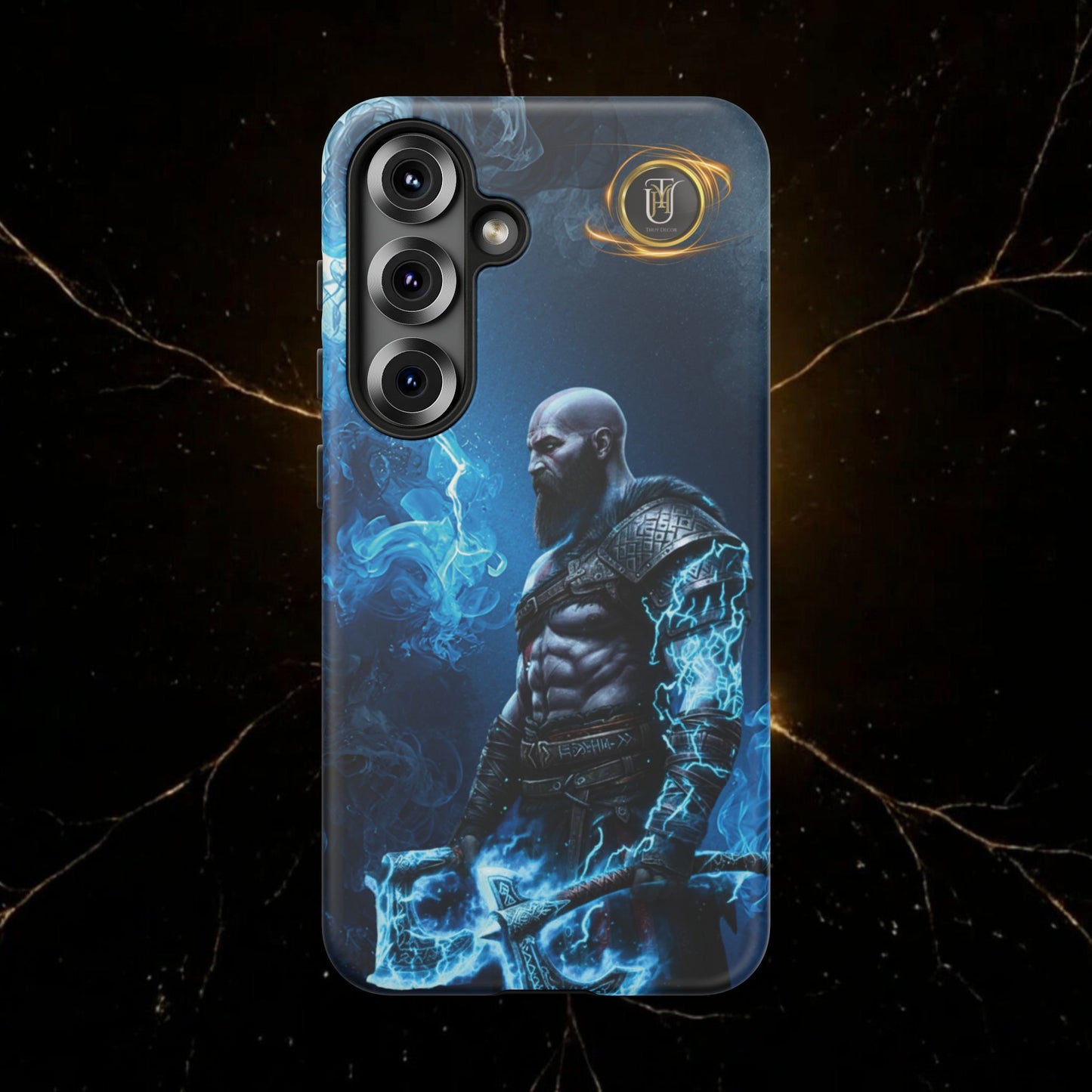 Norse Warrior Phone Case — Viking Shield & Helmet Tough Cover