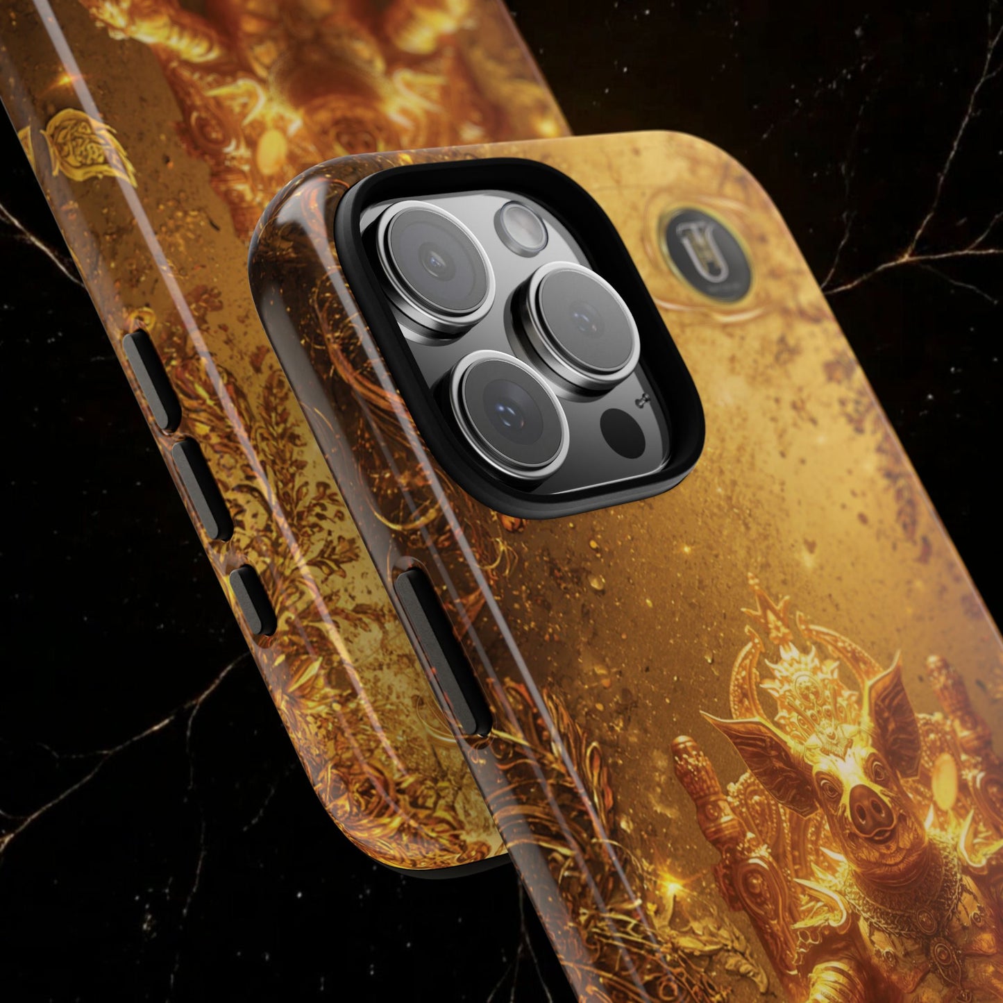 Lunar Pig Zodiac Phone Case — Fortune Totem for Wealth & Protection