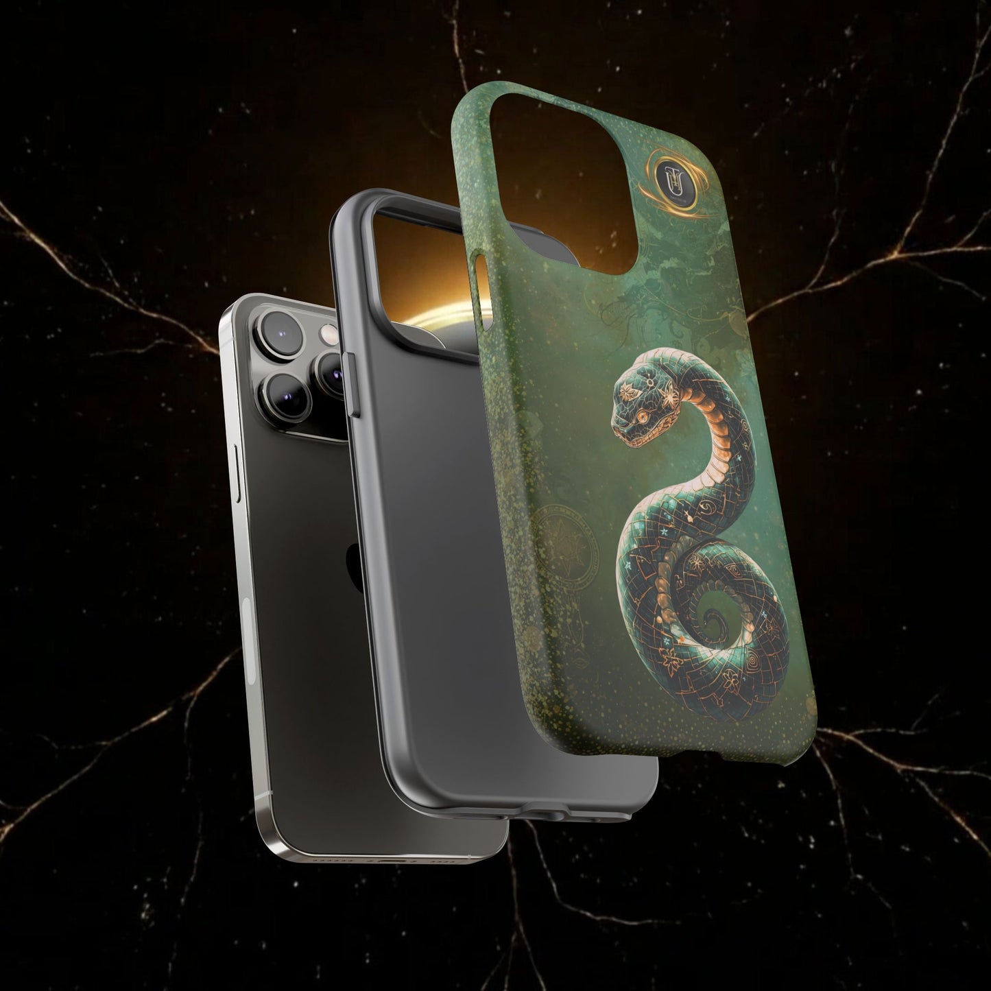 Lunar Snake Phone Case — Eternity Serpent Design