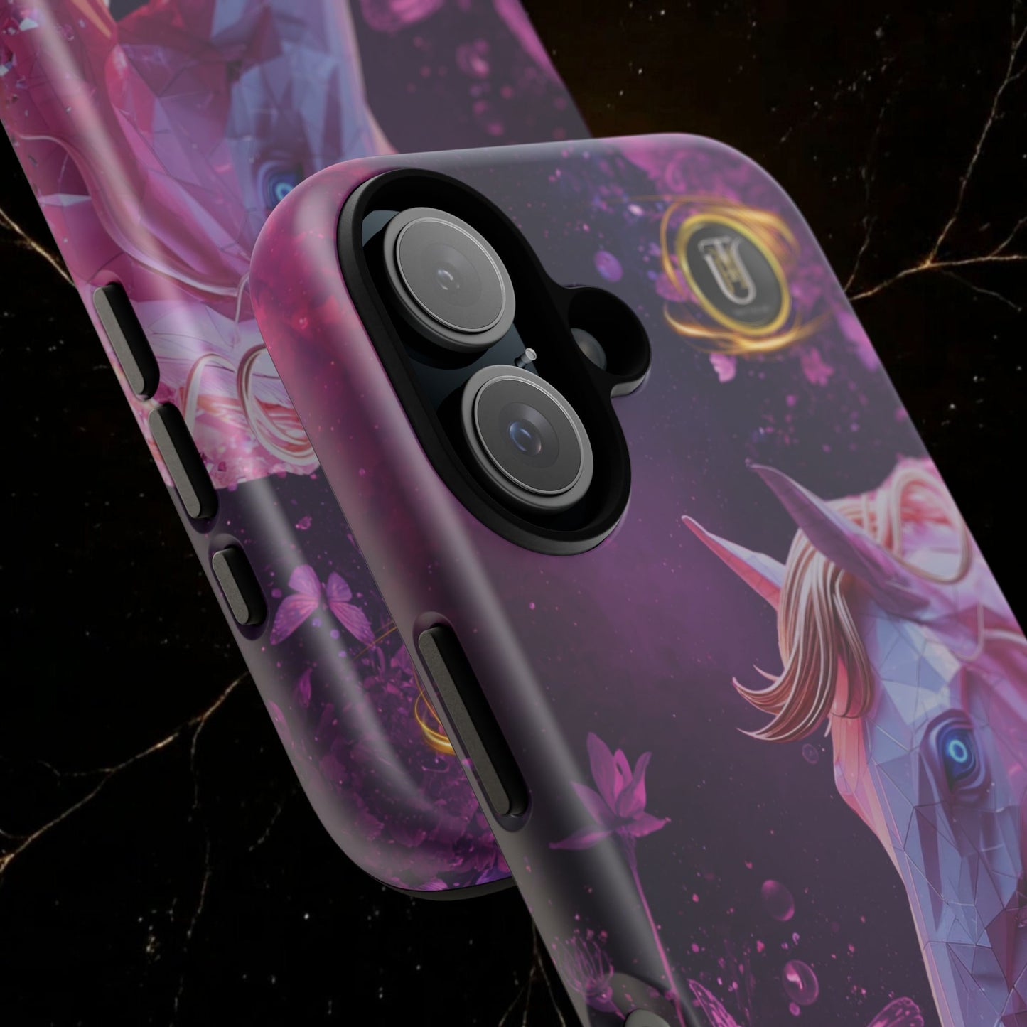 Quantum Pink Lunar Diamond Horse Tough Case — 2026 Pink Horse Phone Case