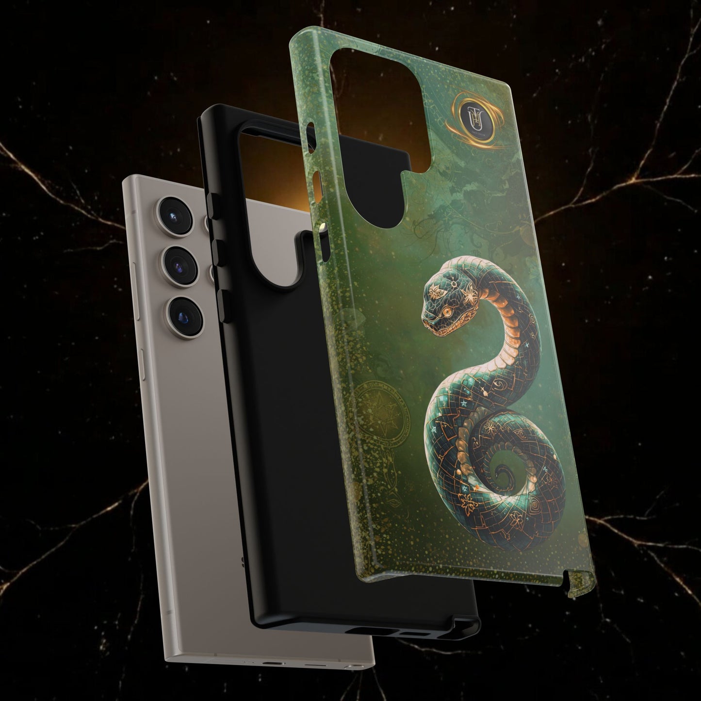 Lunar Snake Phone Case — Eternity Serpent Design