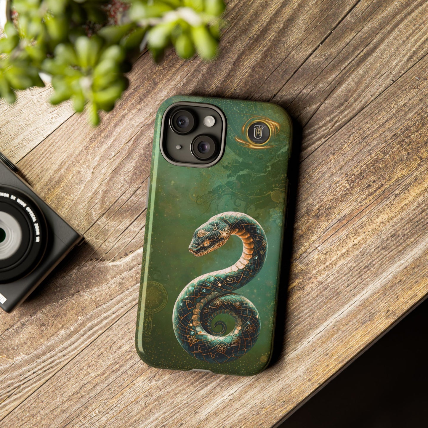Lunar Snake Phone Case — Eternity Serpent Design