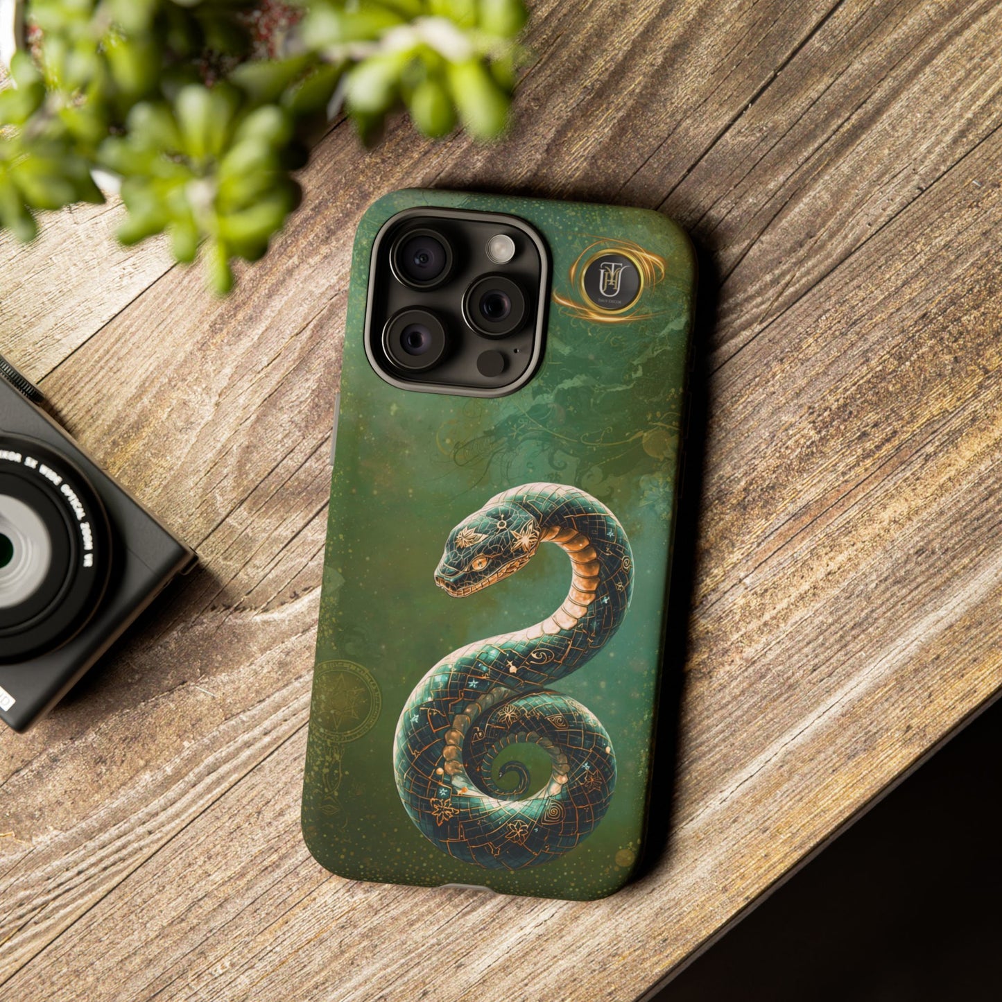 Lunar Snake Phone Case — Eternity Serpent Design