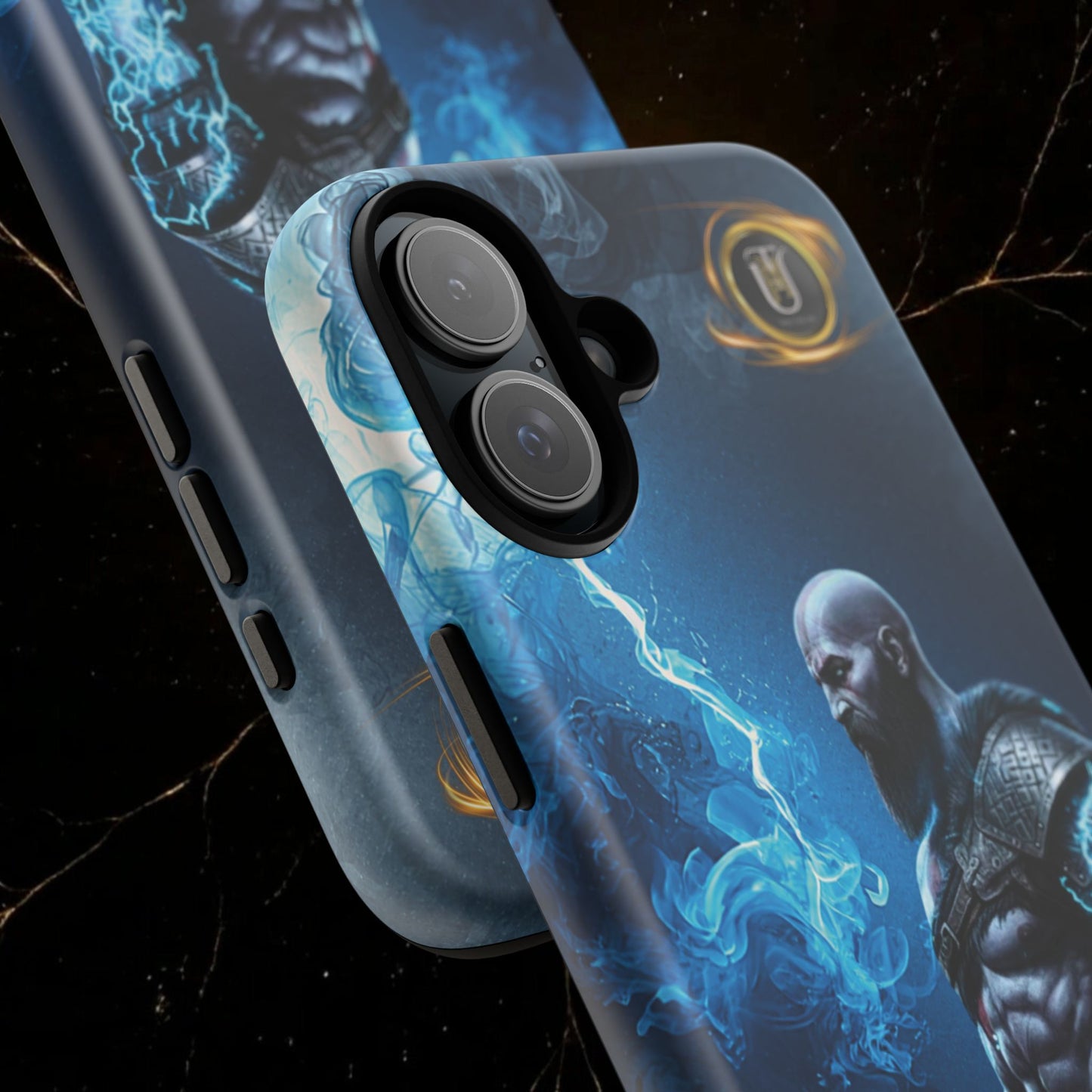 Norse Warrior Phone Case — Viking Shield & Helmet Tough Cover