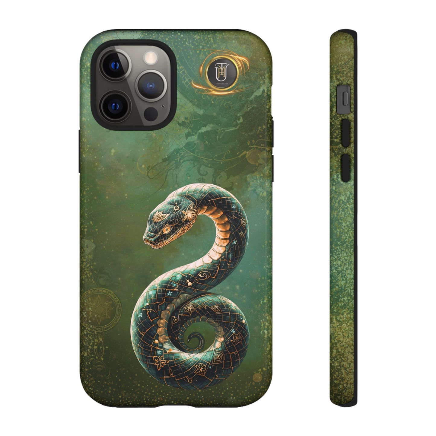 Lunar Snake Phone Case — Eternity Serpent Design