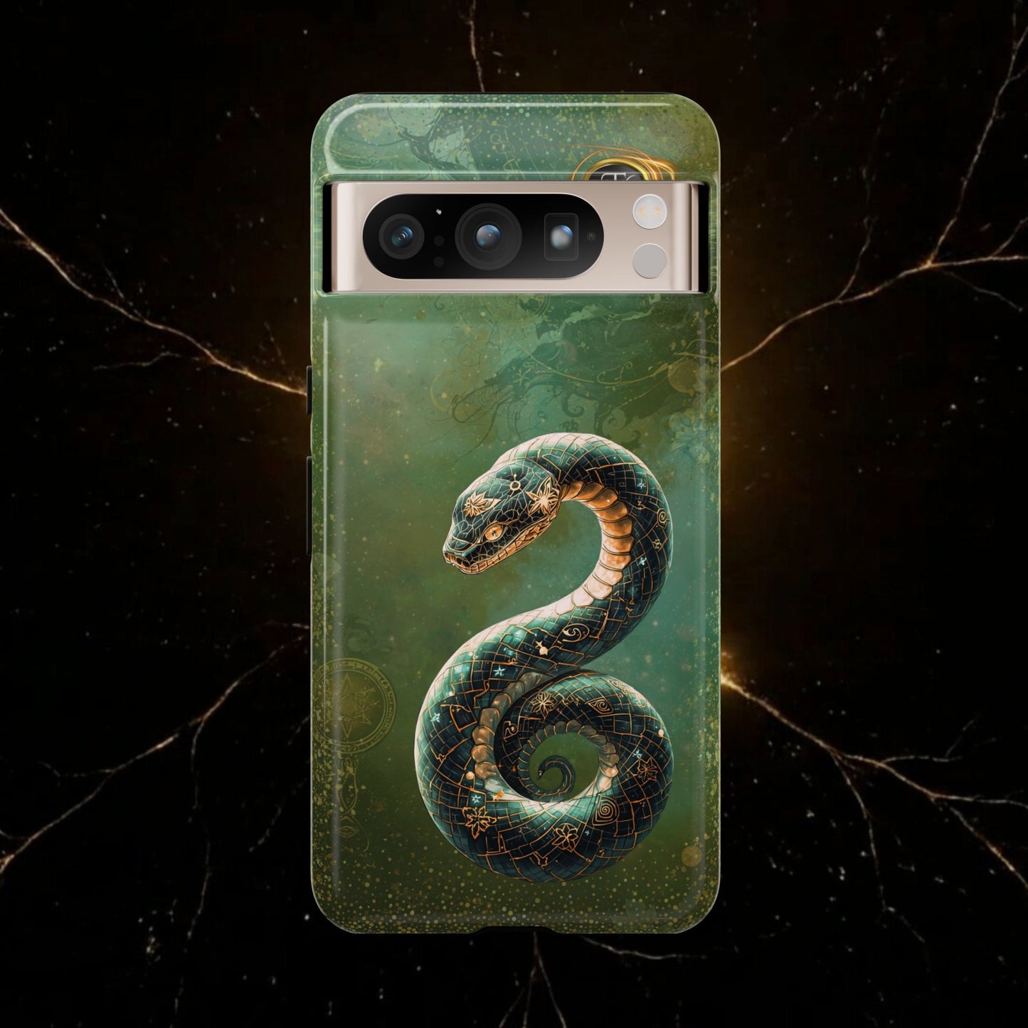Lunar Snake Phone Case — Eternity Serpent Design