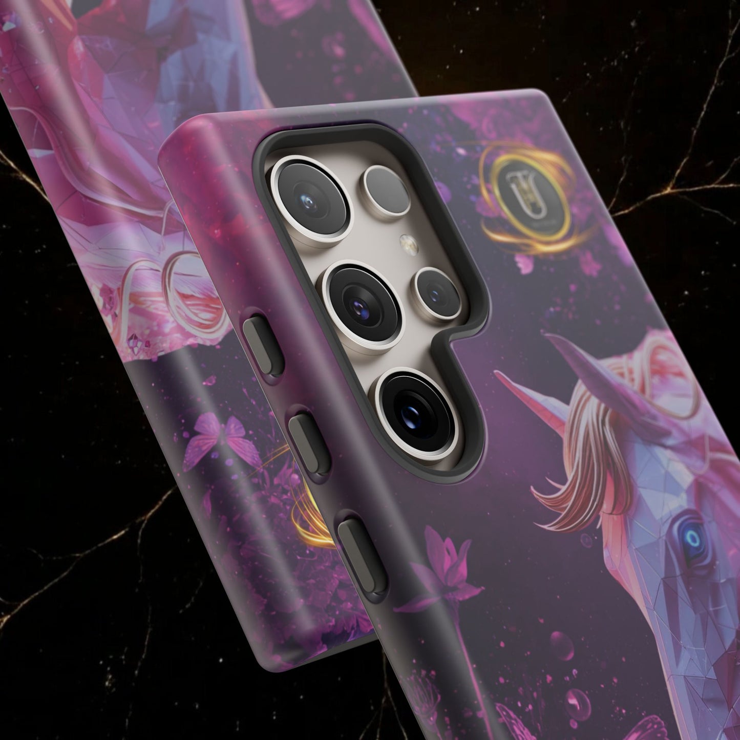 Quantum Pink Lunar Diamond Horse Tough Case — 2026 Pink Horse Phone Case