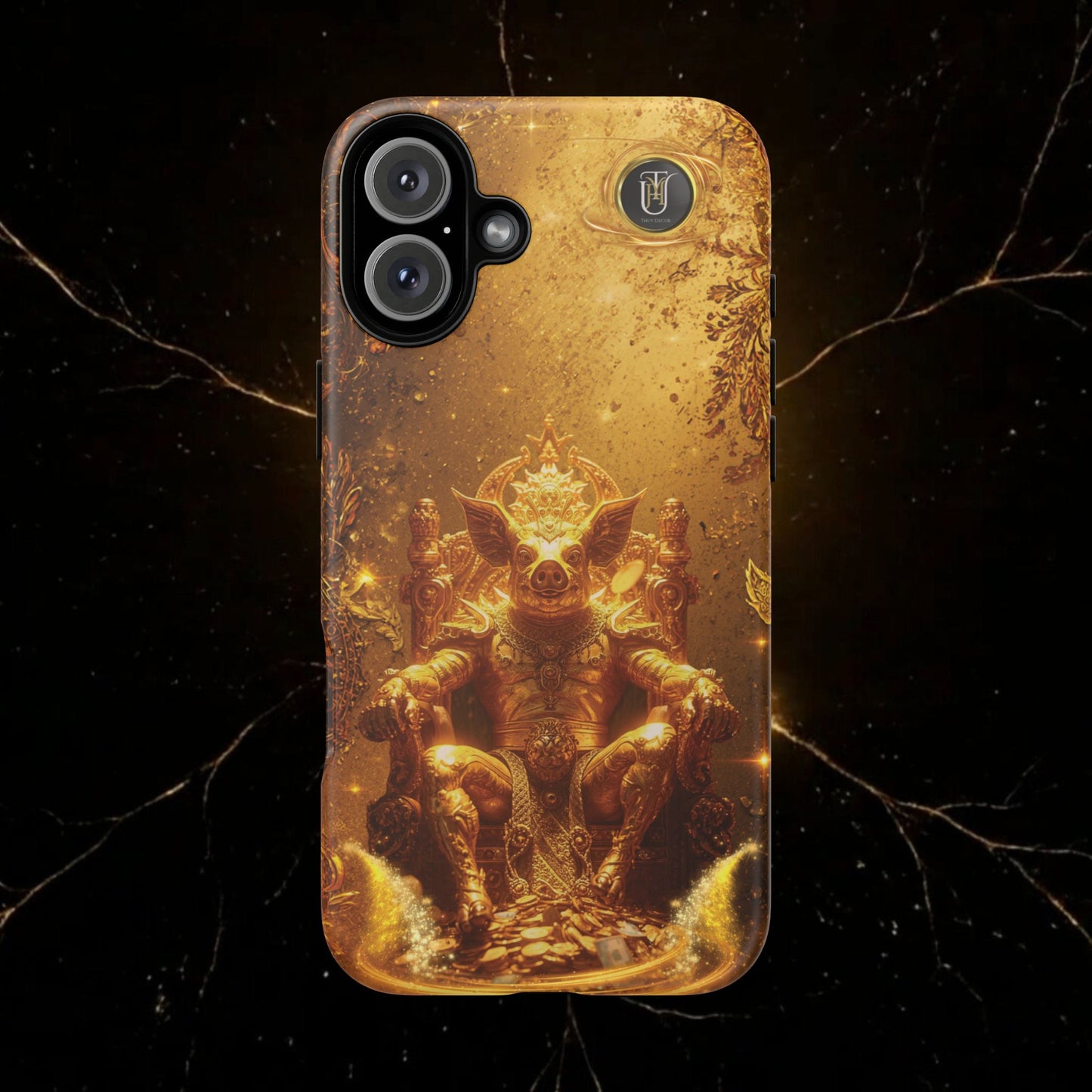 Lunar Pig Zodiac Phone Case — Fortune Totem for Wealth & Protection