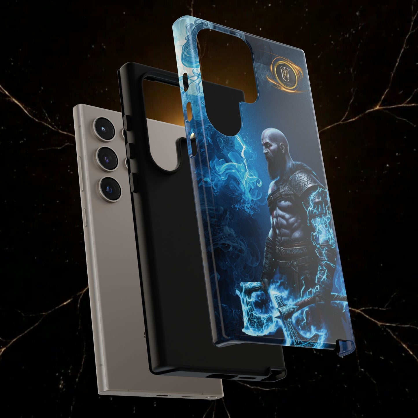Norse Warrior Phone Case — Viking Shield & Helmet Tough Cover