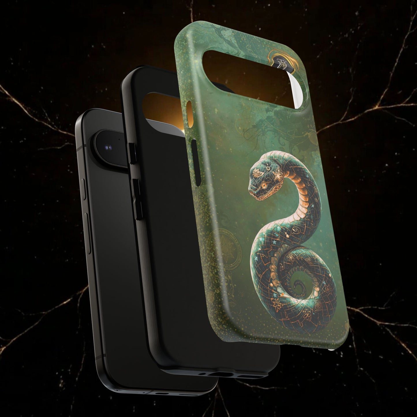 Lunar Snake Phone Case — Eternity Serpent Design