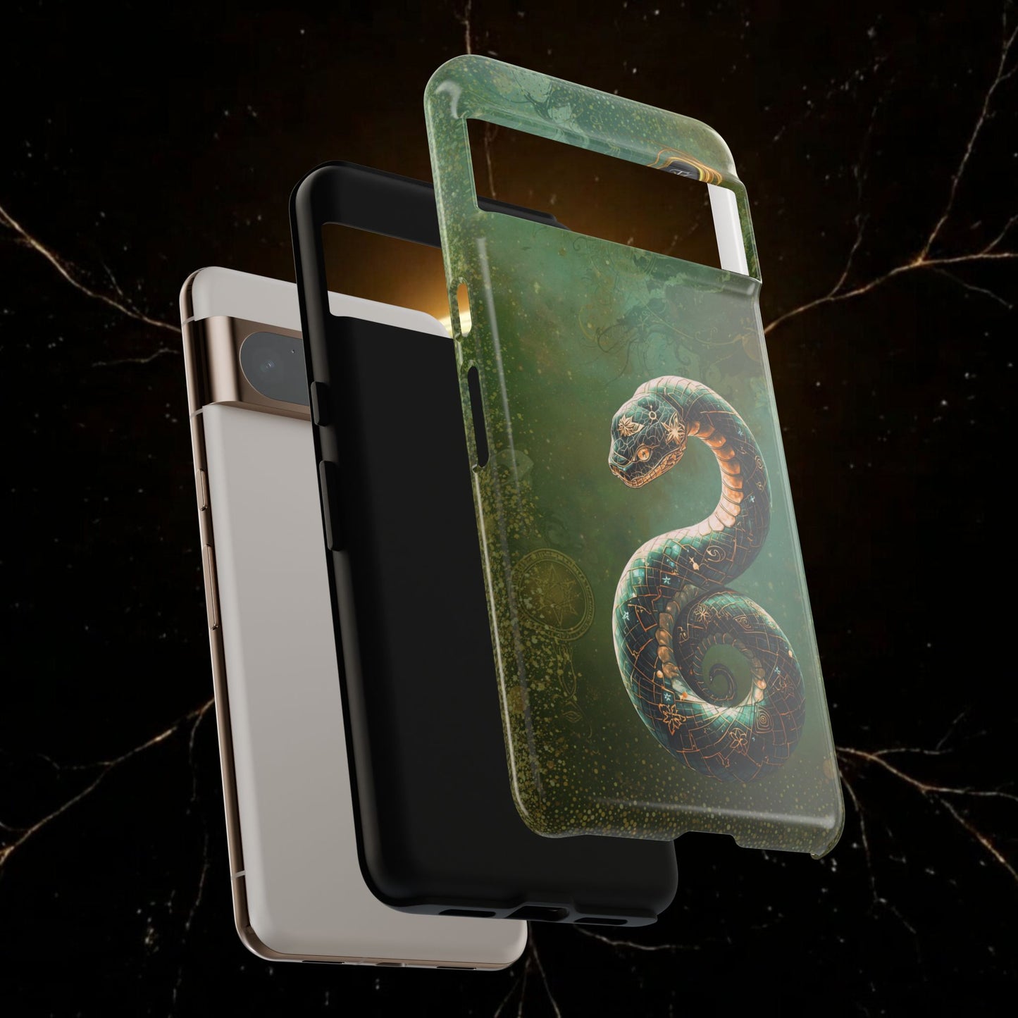 Lunar Snake Phone Case — Eternity Serpent Design