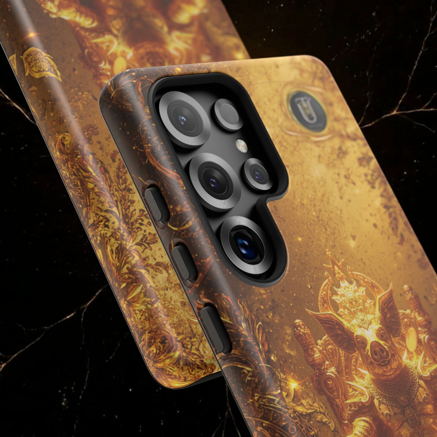 Lunar Pig Zodiac Phone Case — Fortune Totem for Wealth & Protection