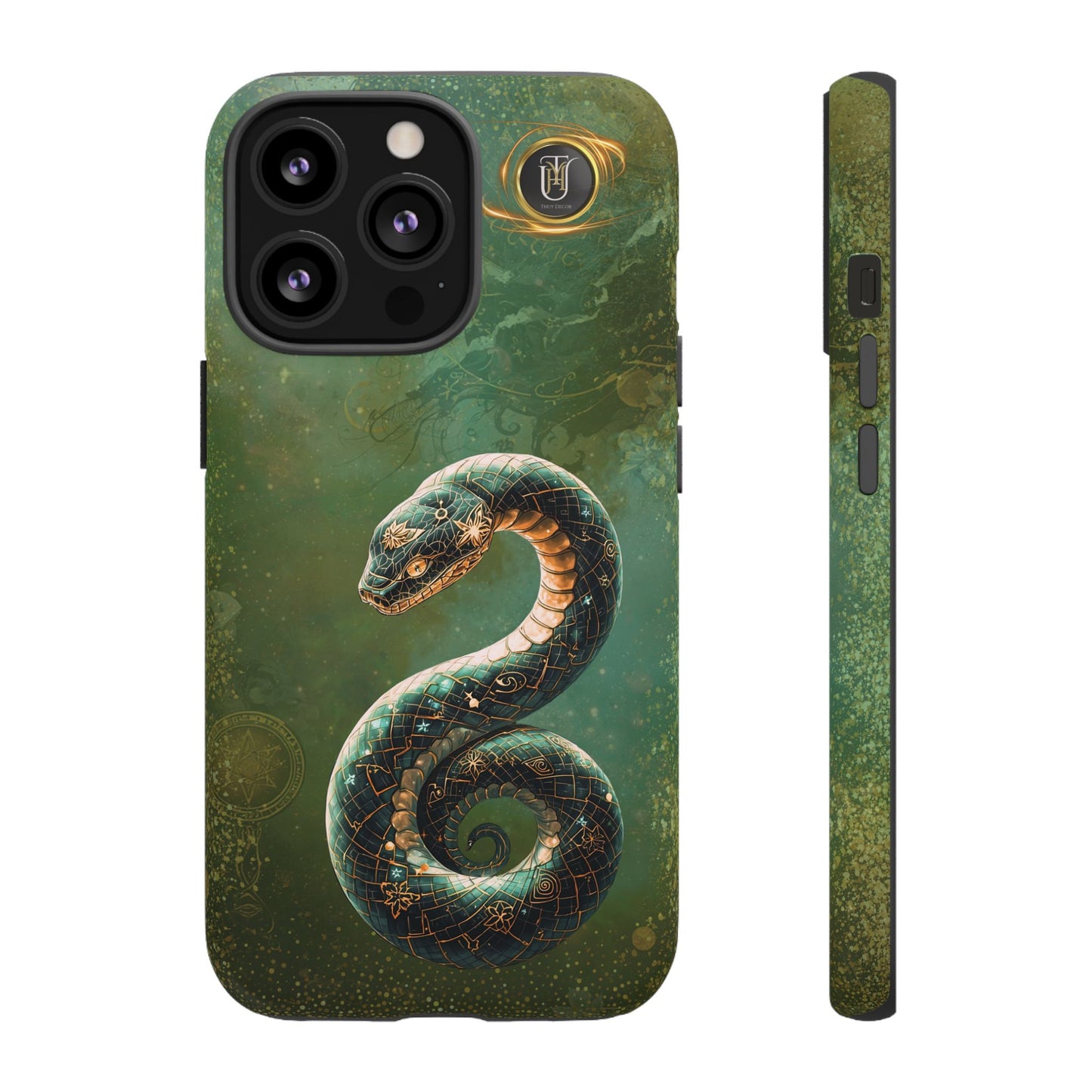 Lunar Snake Phone Case — Eternity Serpent Design