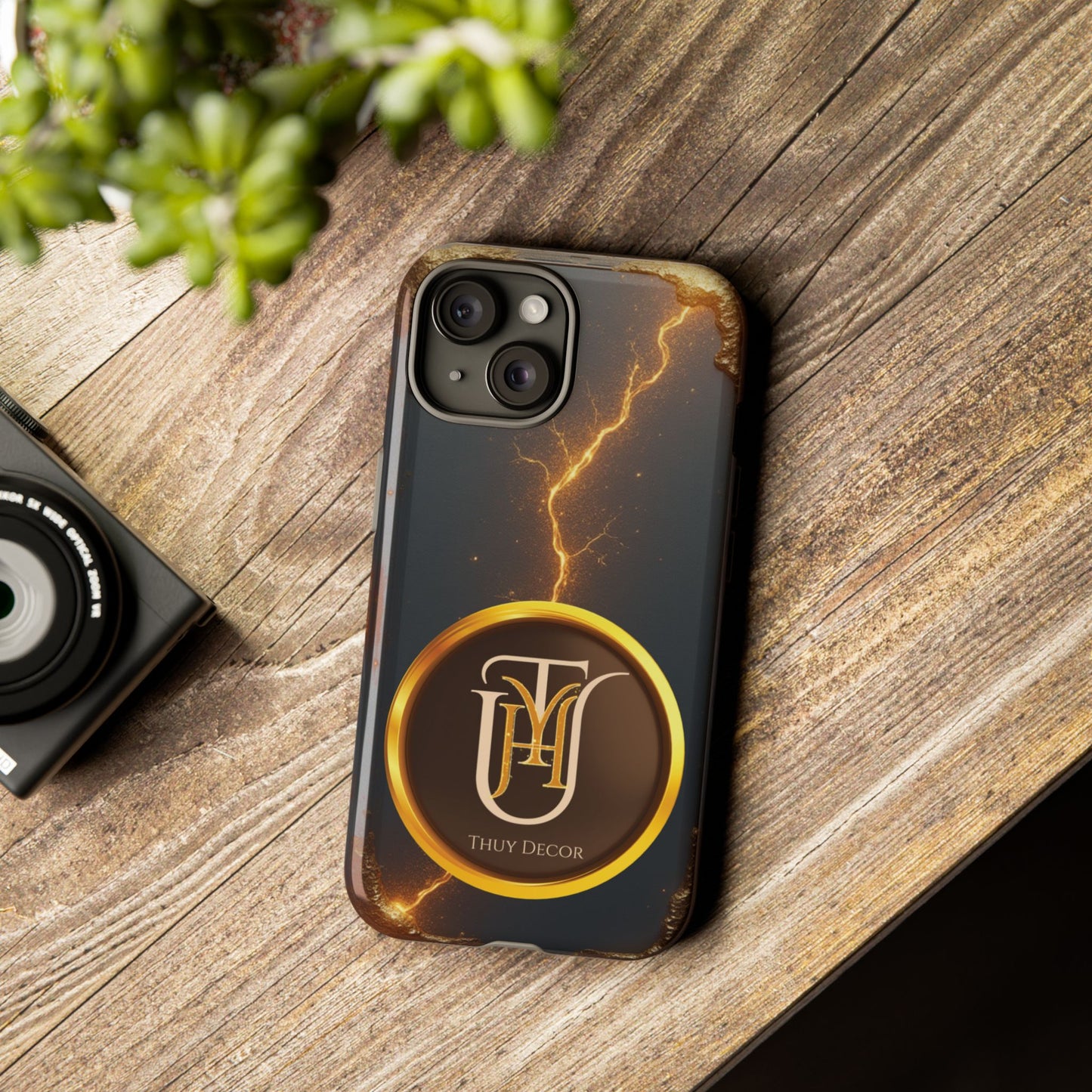 Black & Gold Luxurious Thuy Decor Brand Cover Phone Case