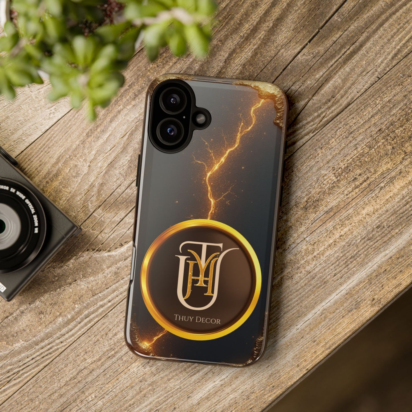 Black & Gold Luxurious Thuy Decor Brand Cover Phone Case