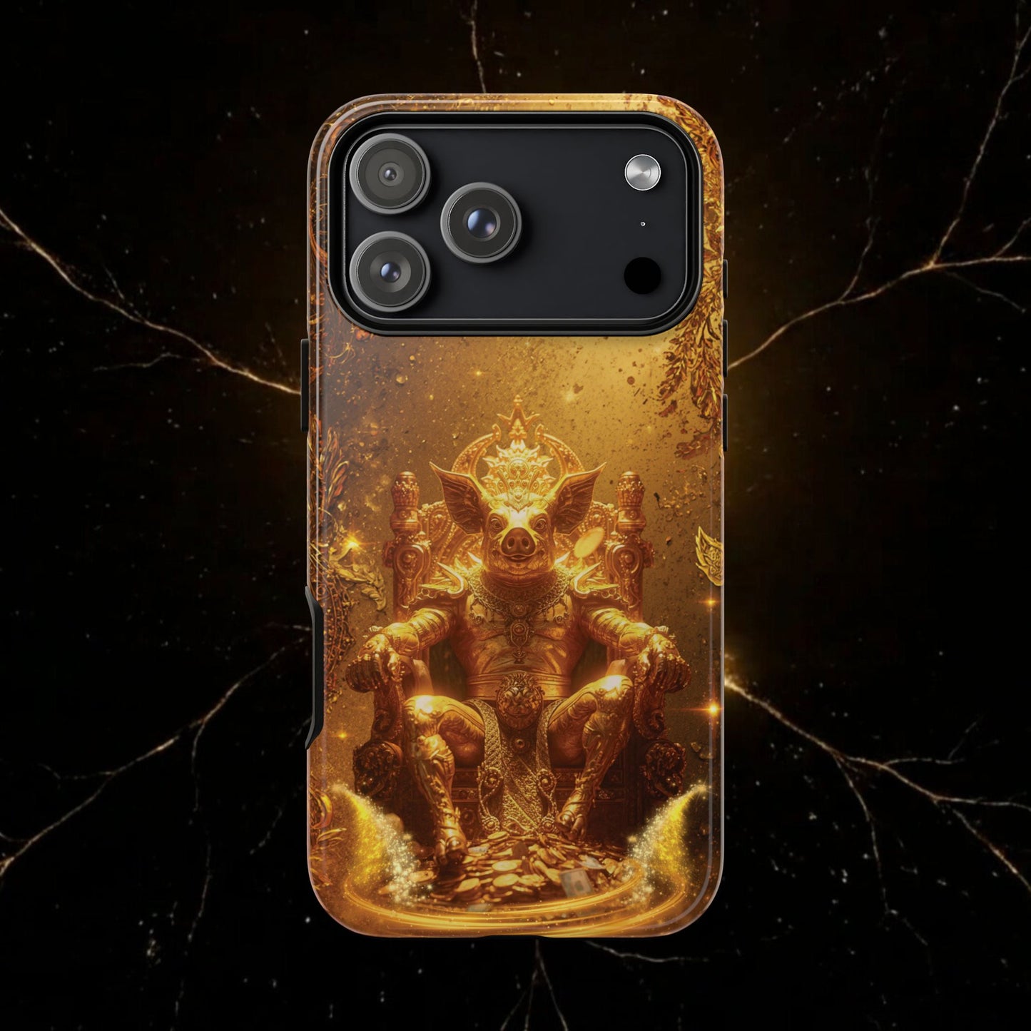 Lunar Pig Zodiac Phone Case — Fortune Totem for Wealth & Protection