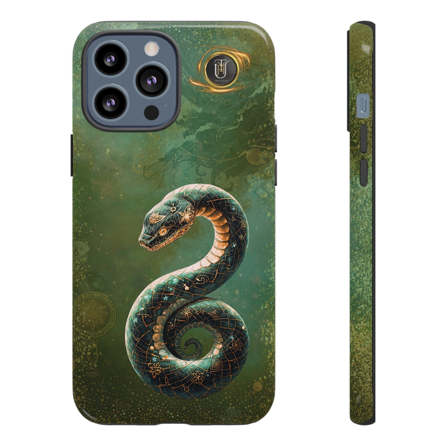 Lunar Snake Phone Case — Eternity Serpent Design
