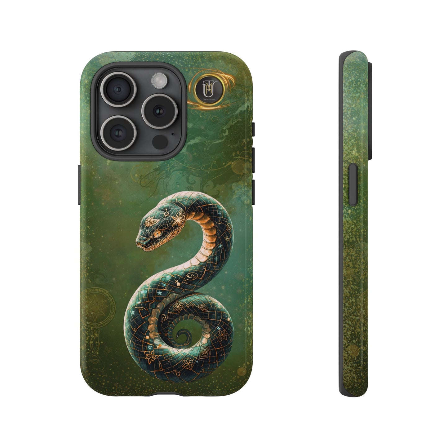 Lunar Snake Phone Case — Eternity Serpent Design