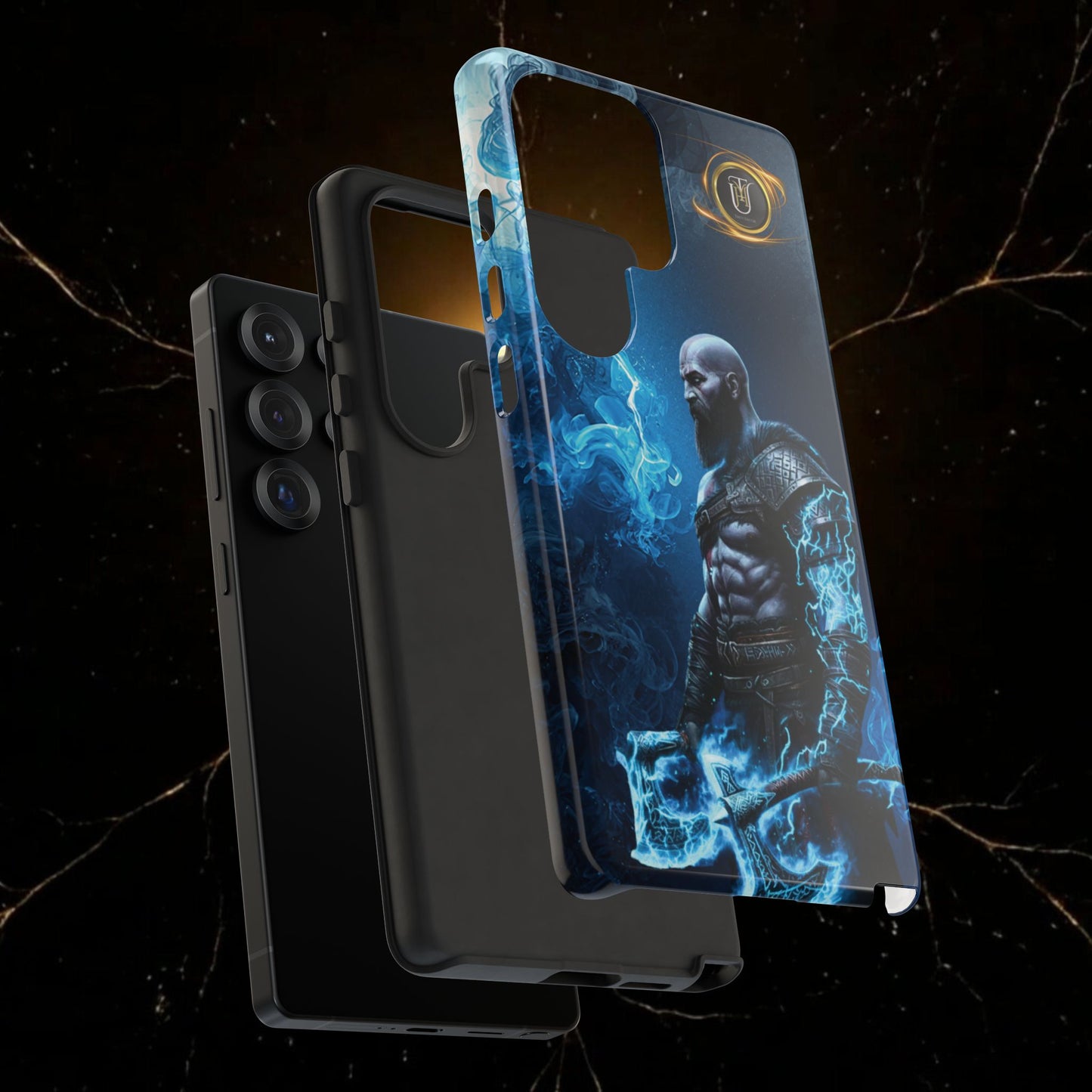 Norse Warrior Phone Case — Viking Shield & Helmet Tough Cover