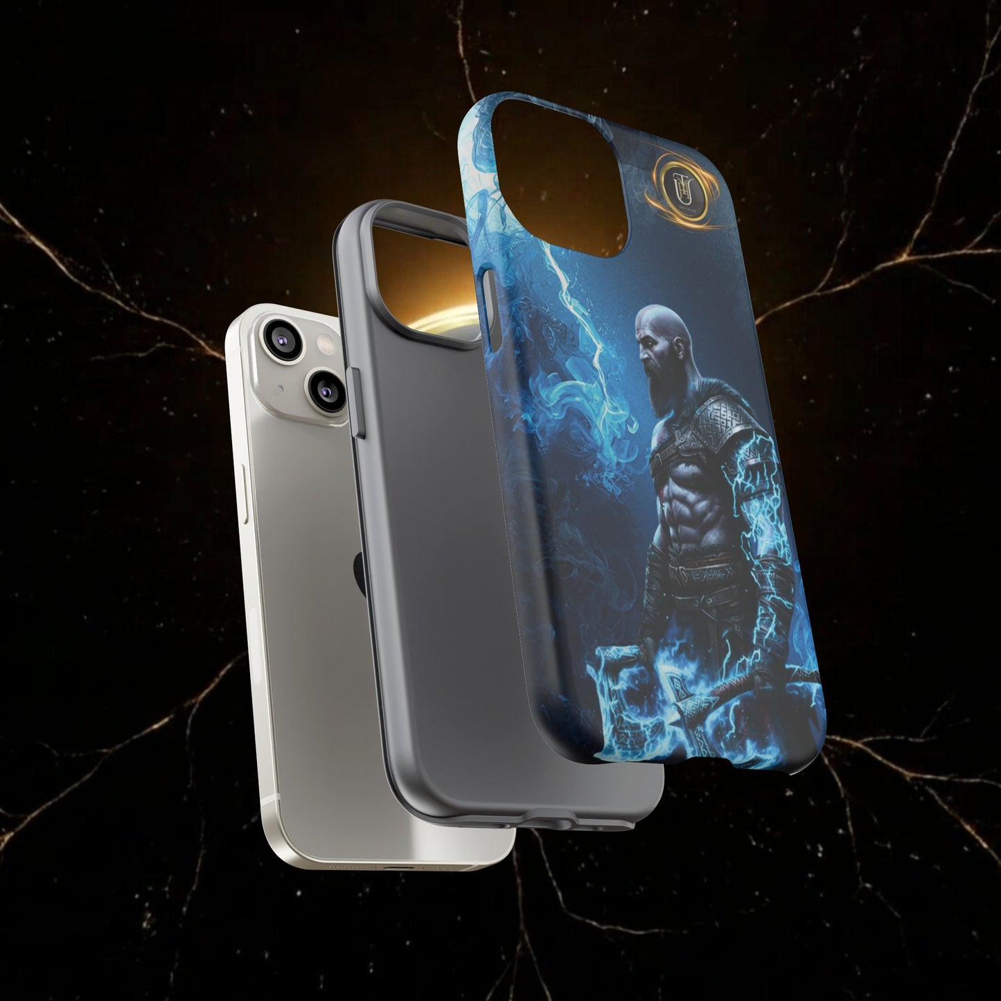 Norse Warrior Phone Case — Viking Shield & Helmet Tough Cover