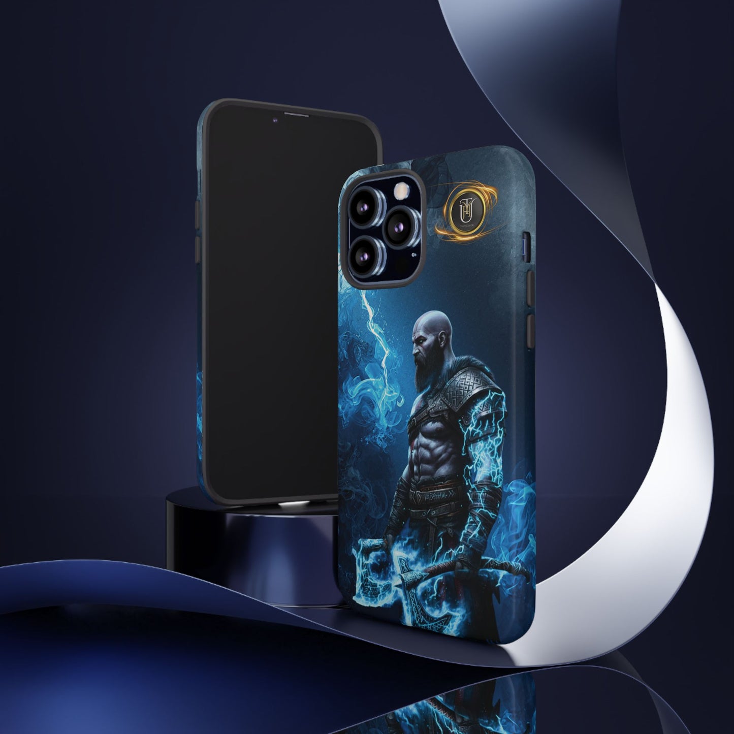 Norse Warrior Phone Case — Viking Shield & Helmet Tough Cover