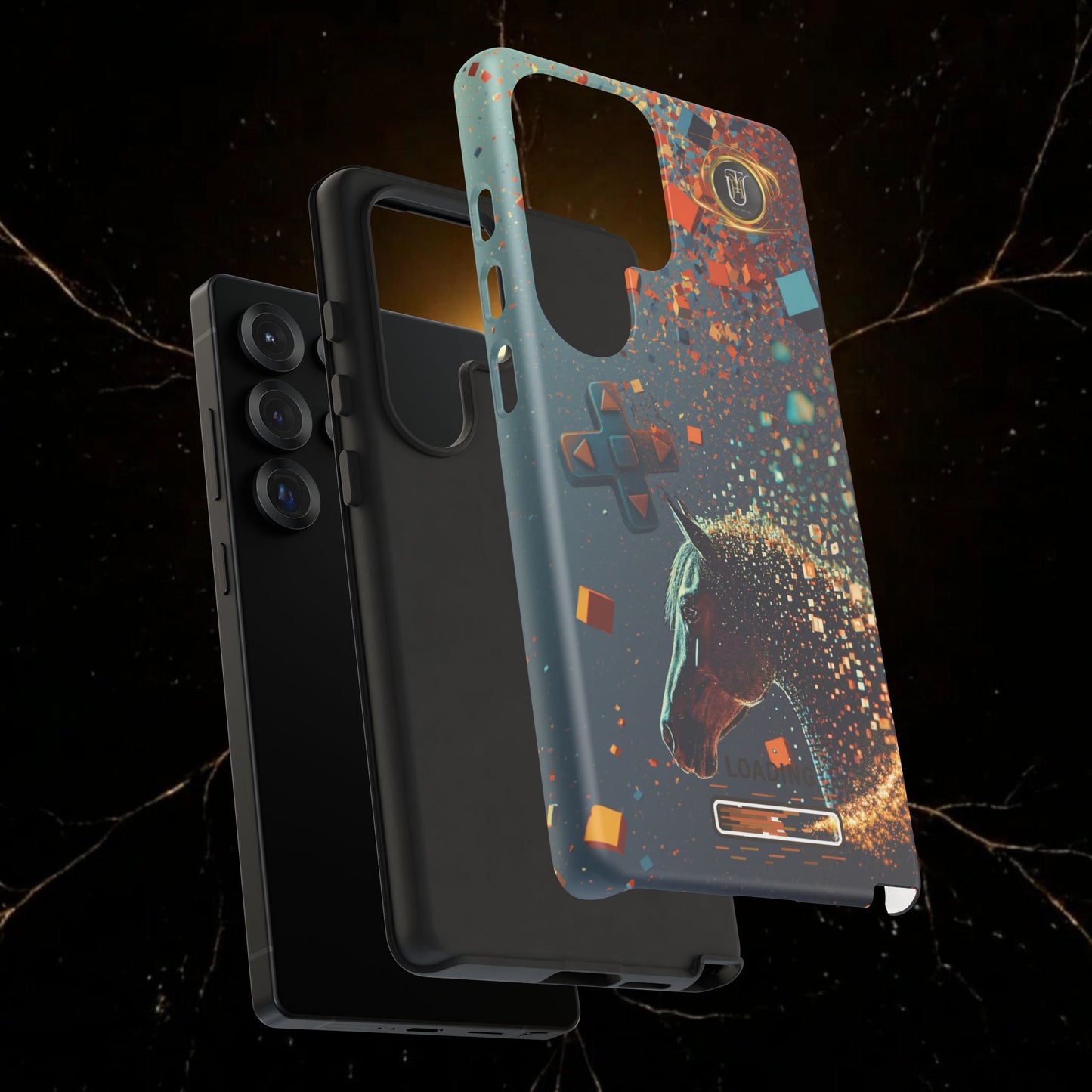 Glitched Lunar Horse Phone Case — Gamer Lucky Totem