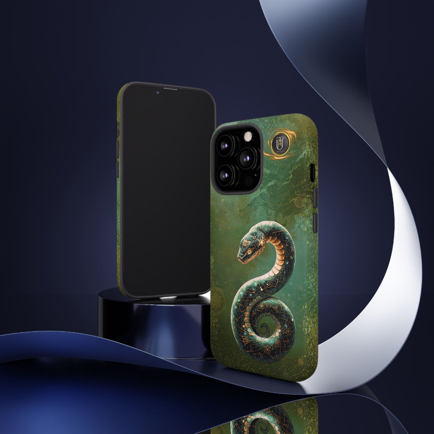 Lunar Snake Phone Case — Eternity Serpent Design