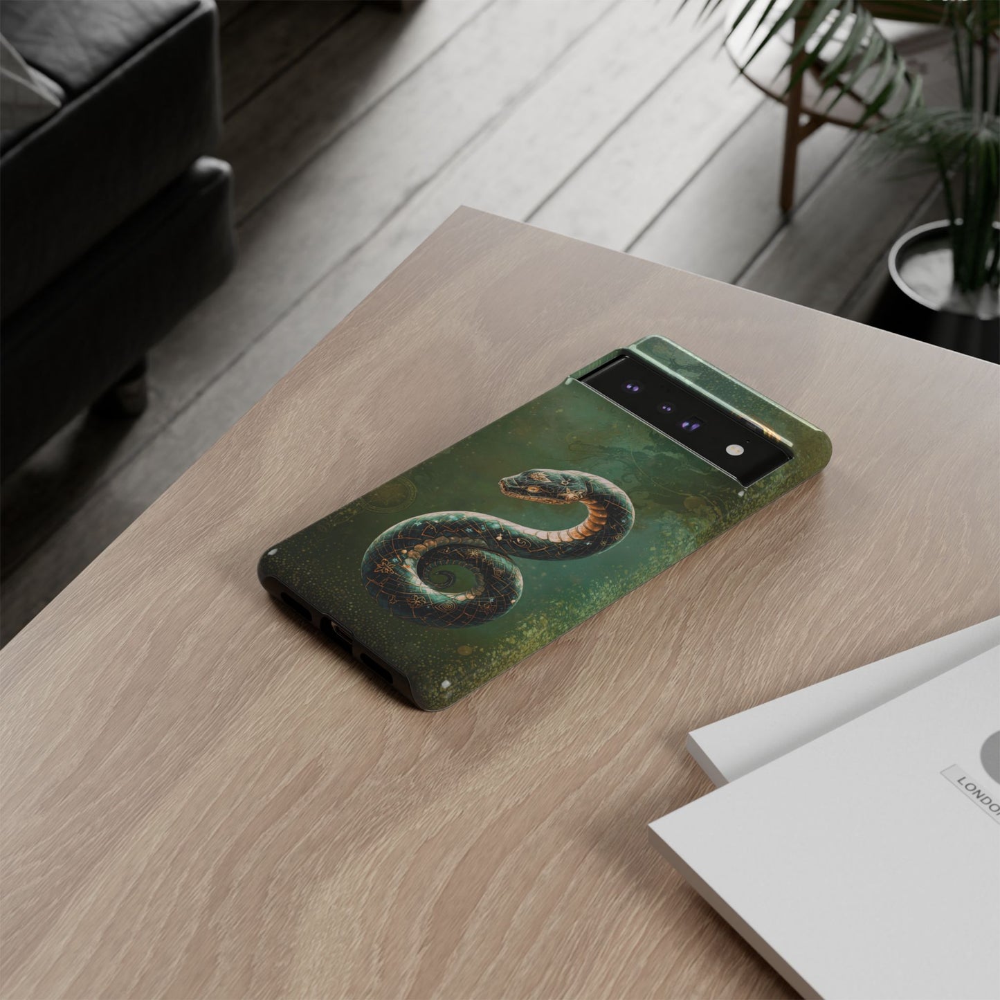 Lunar Snake Phone Case — Eternity Serpent Design