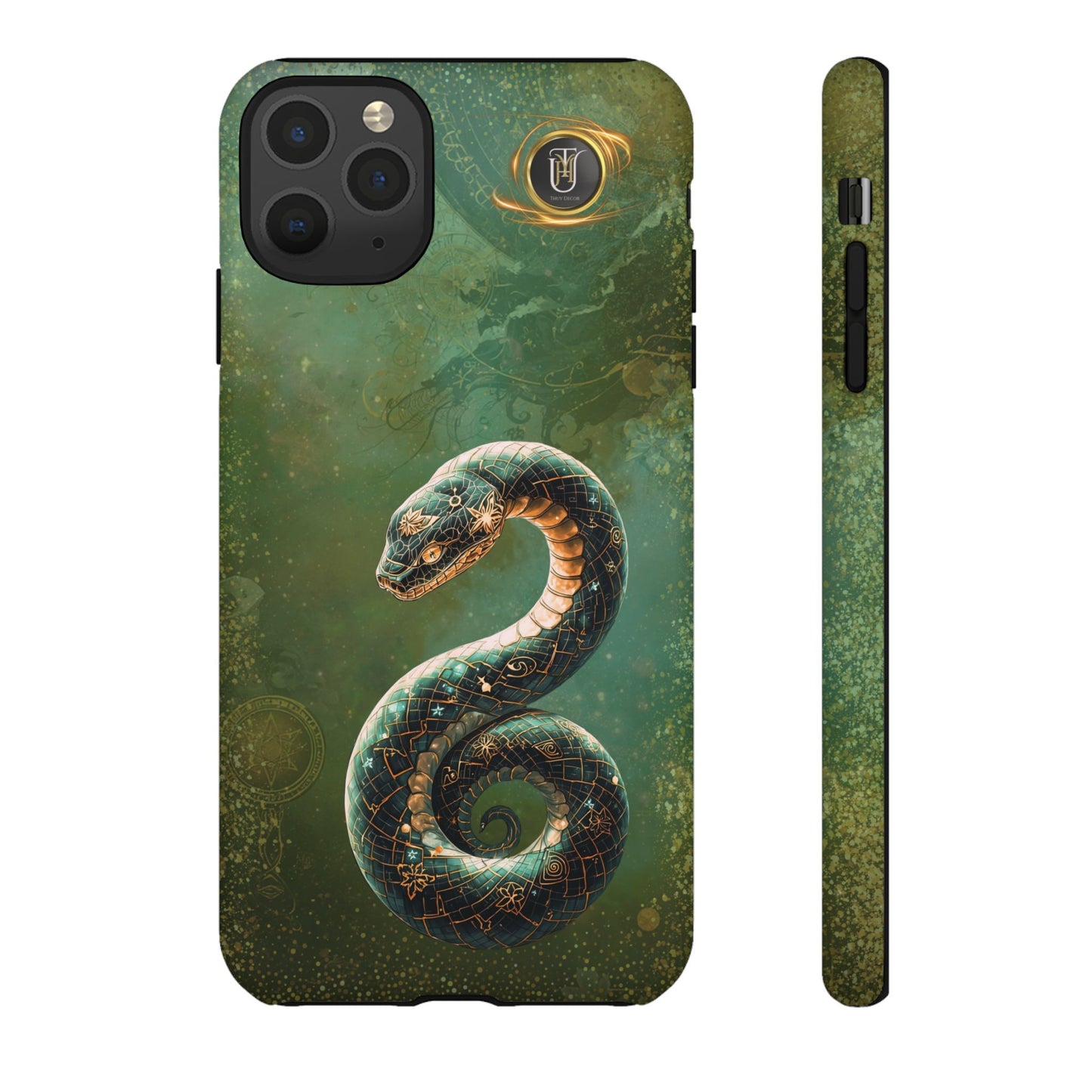 Lunar Snake Phone Case — Eternity Serpent Design
