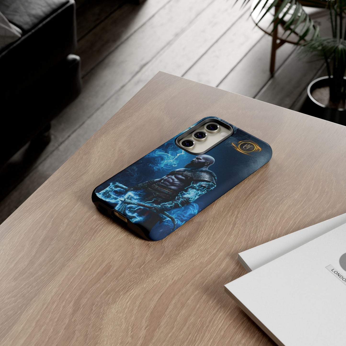 Norse Warrior Phone Case — Viking Shield & Helmet Tough Cover