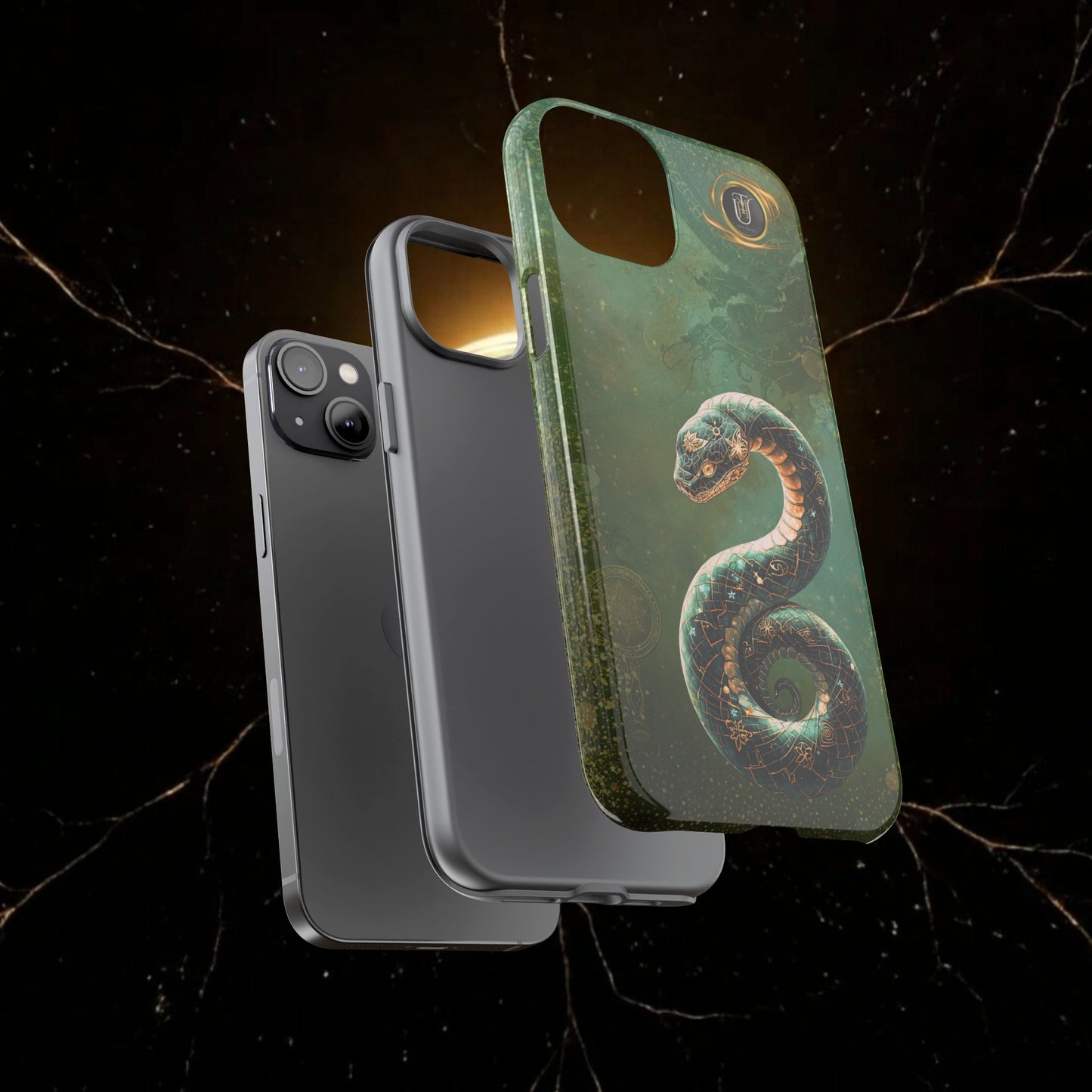 Lunar Snake Phone Case — Eternity Serpent Design