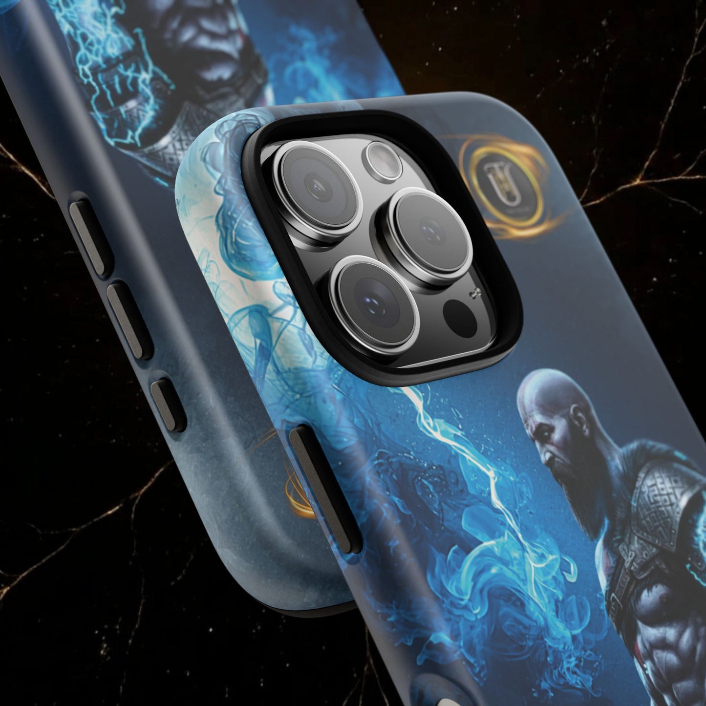 Norse Warrior Phone Case — Viking Shield & Helmet Tough Cover