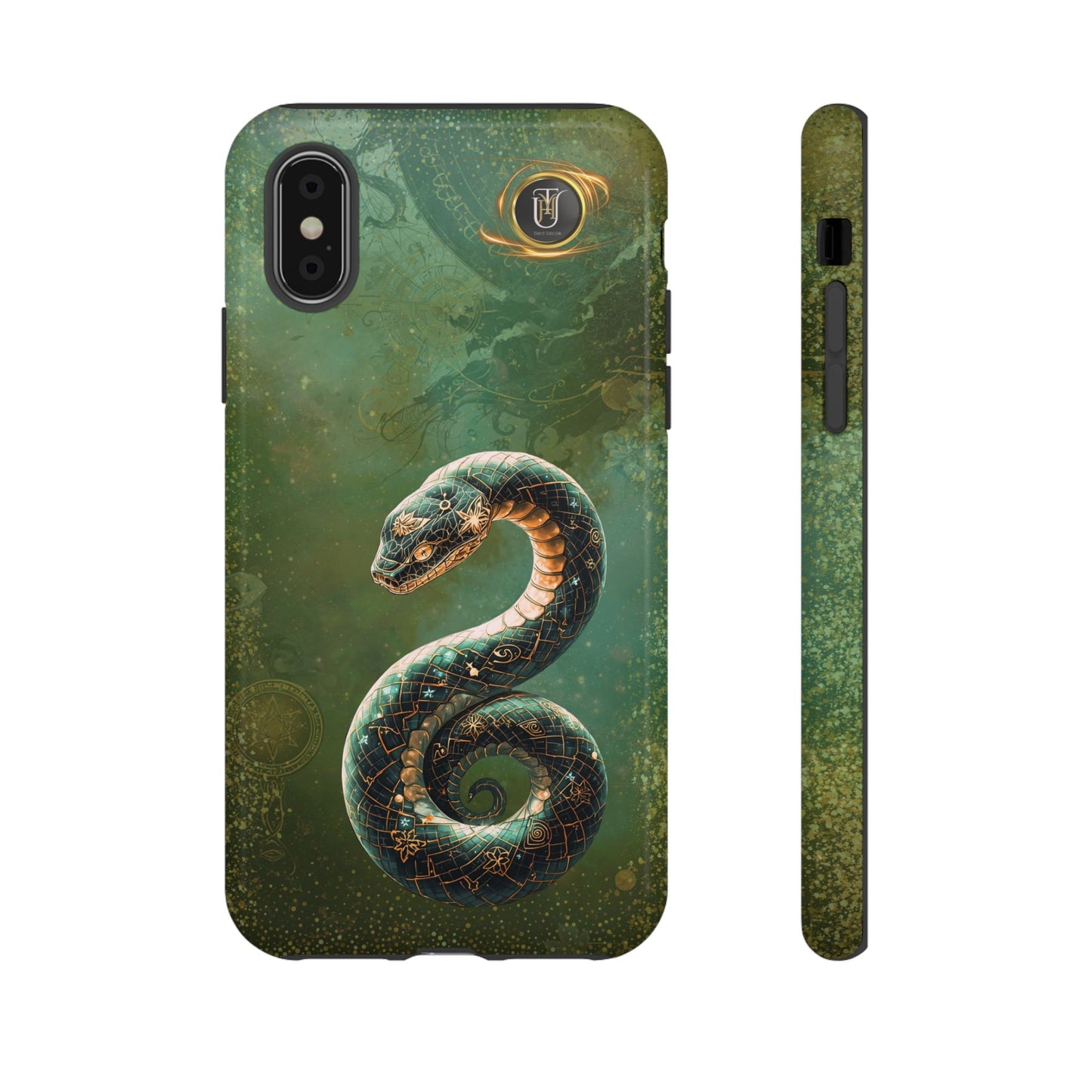 Lunar Snake Phone Case — Eternity Serpent Design