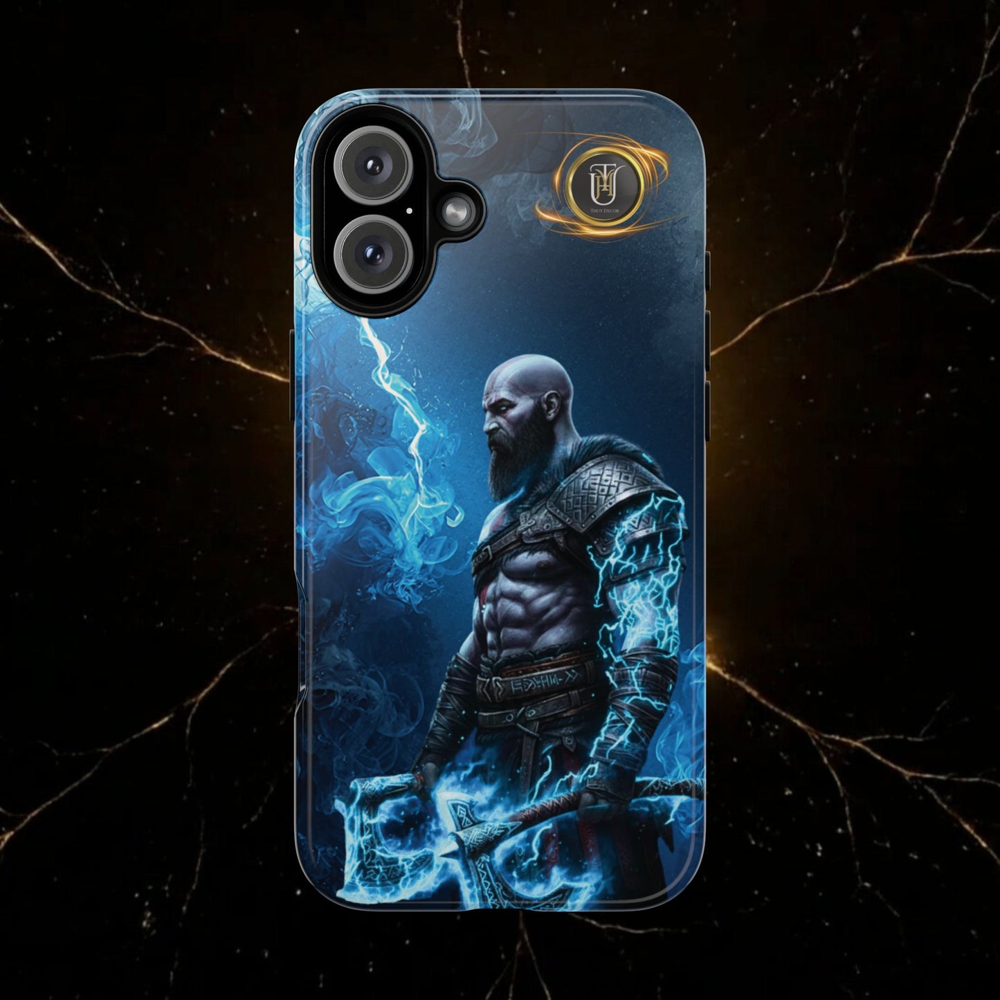 Norse Warrior Phone Case — Viking Shield & Helmet Tough Cover