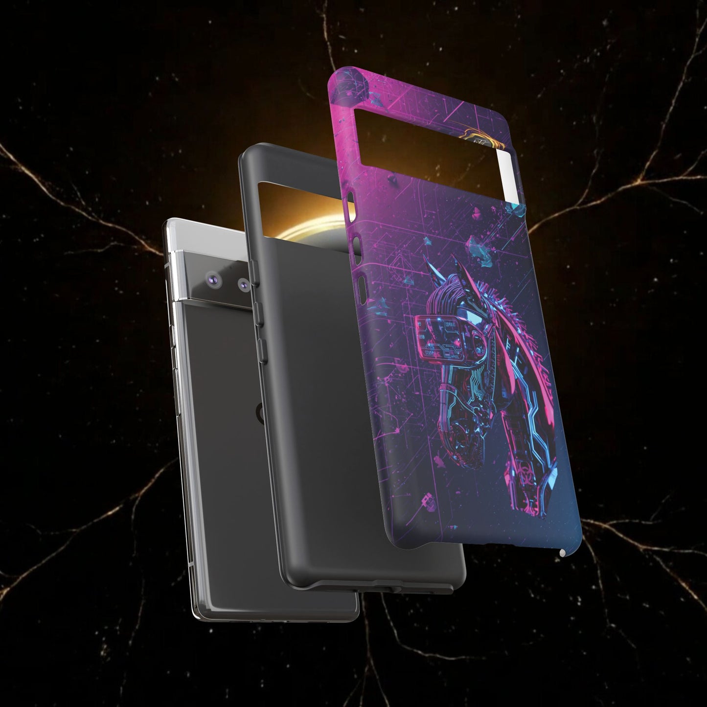 Cyber Lunar Horse Tough Case — Quantum P Phone Cover