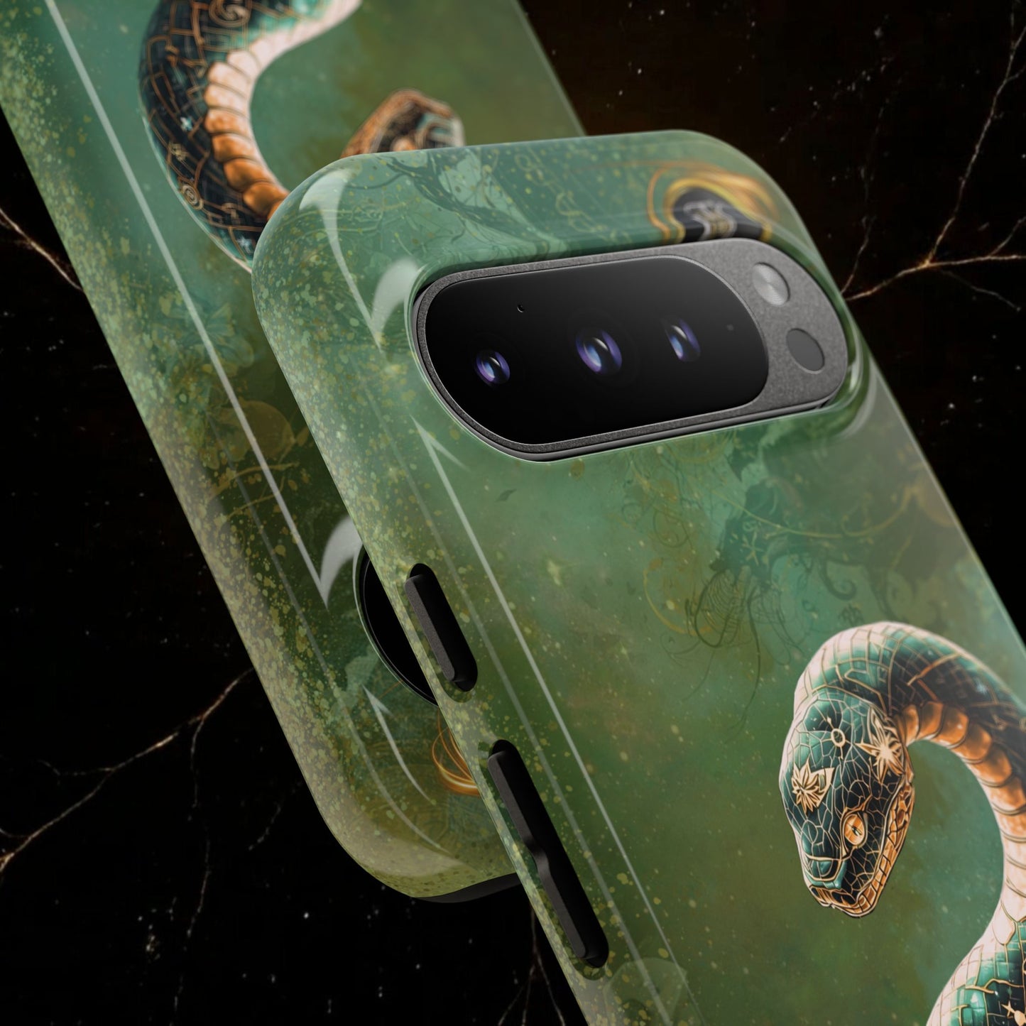 Lunar Snake Phone Case — Eternity Serpent Design