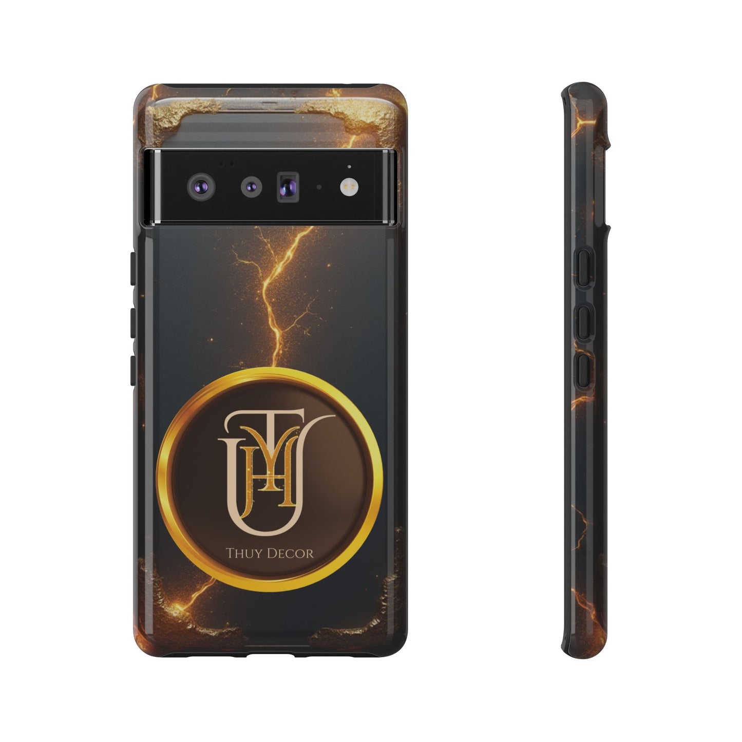 Black & Gold Luxurious Thuy Decor Brand Cover Phone Case