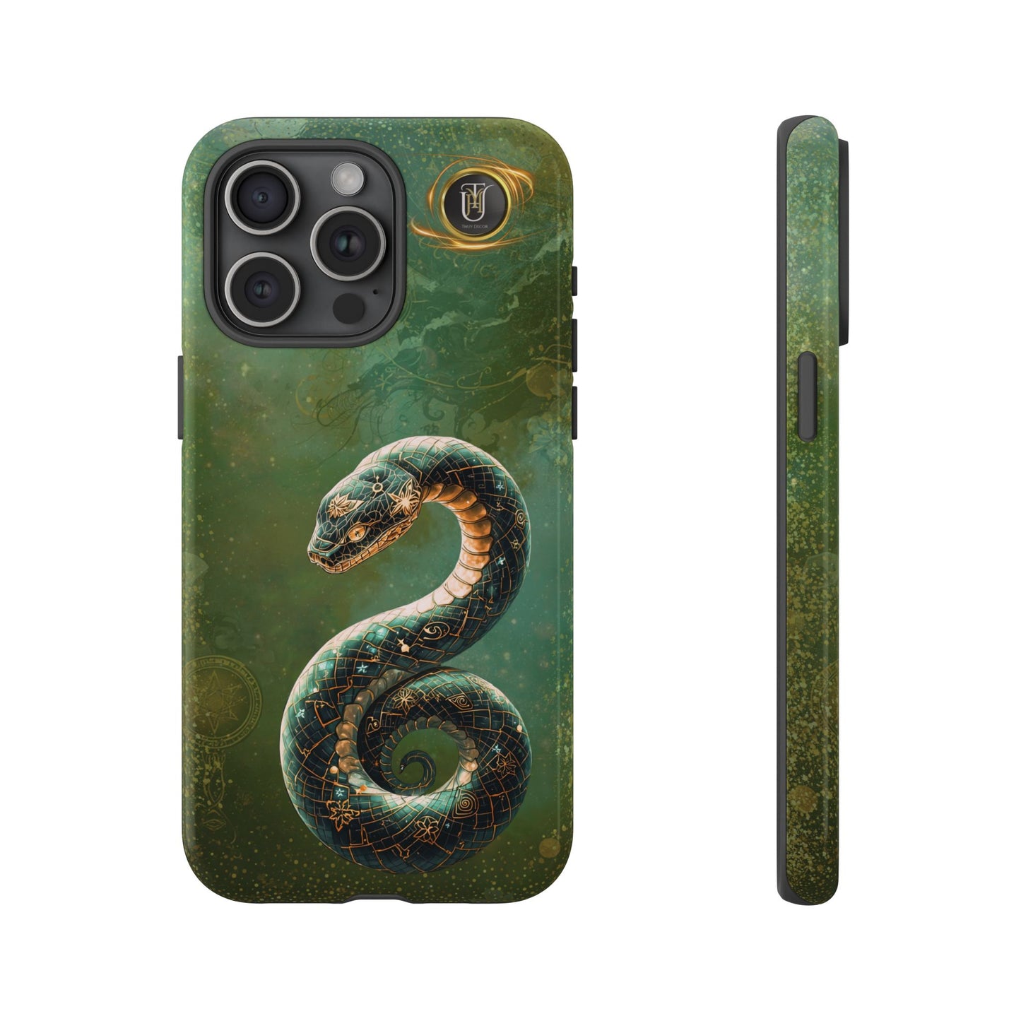 Lunar Snake Phone Case — Eternity Serpent Design