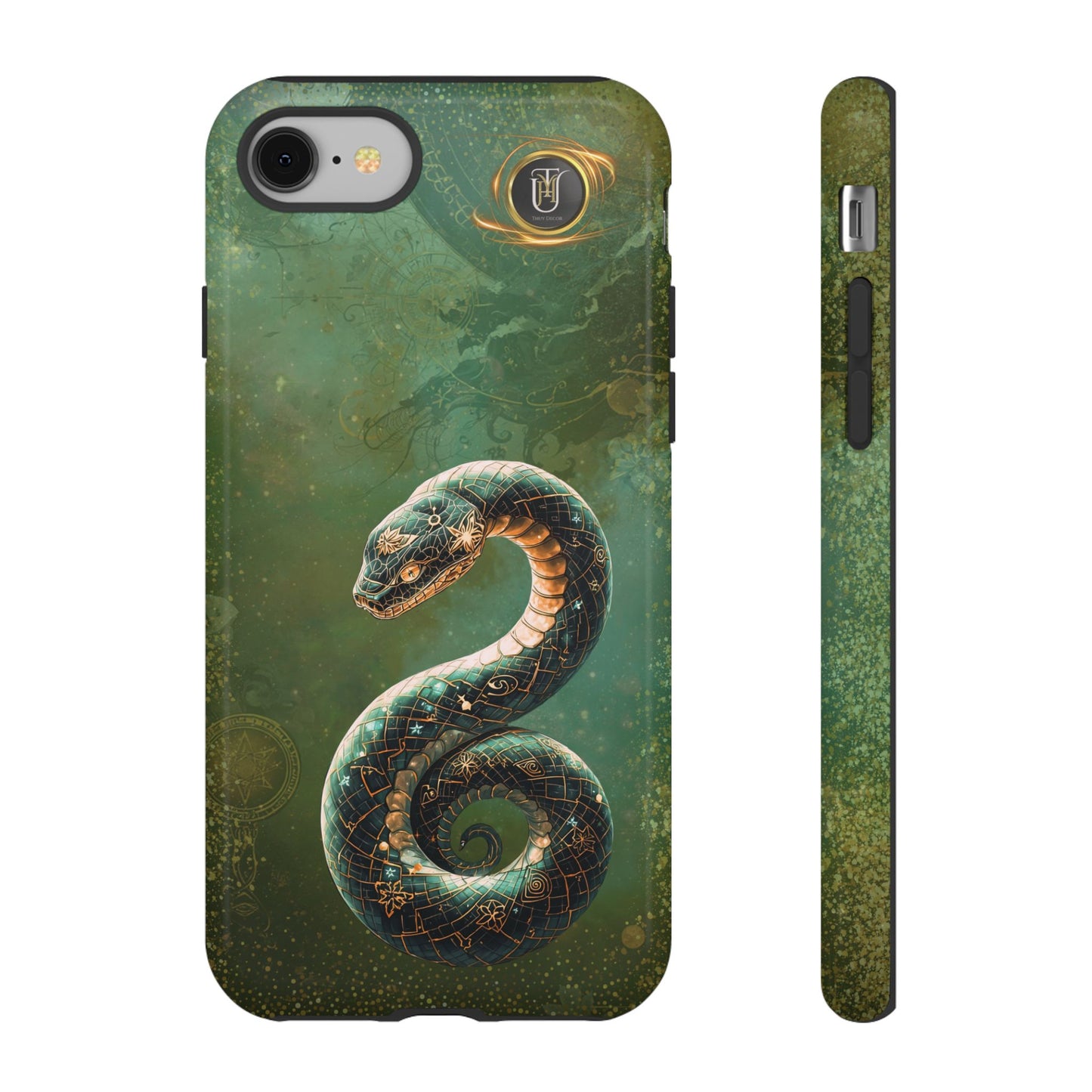 Lunar Snake Phone Case — Eternity Serpent Design