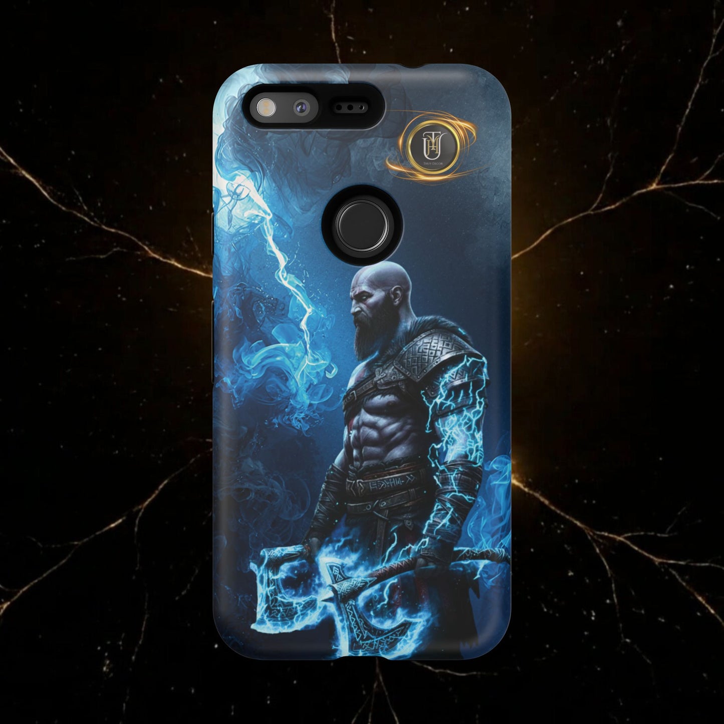 Norse Warrior Phone Case — Viking Shield & Helmet Tough Cover