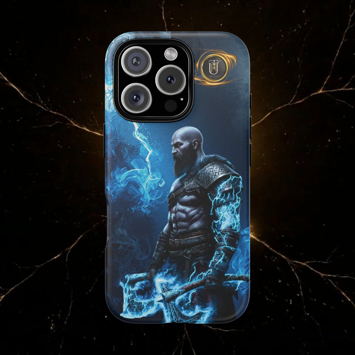 Norse Warrior Phone Case — Viking Shield & Helmet Tough Cover