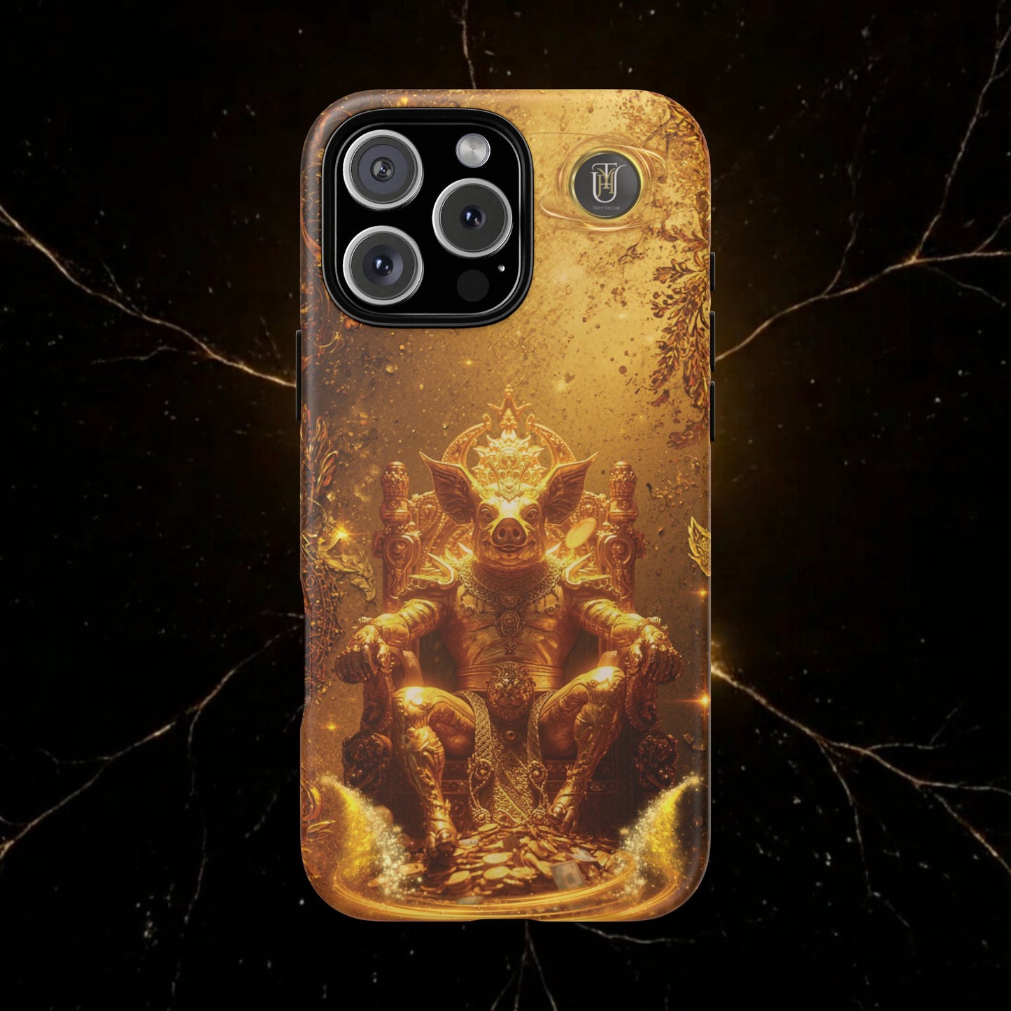 Lunar Pig Zodiac Phone Case — Fortune Totem for Wealth & Protection